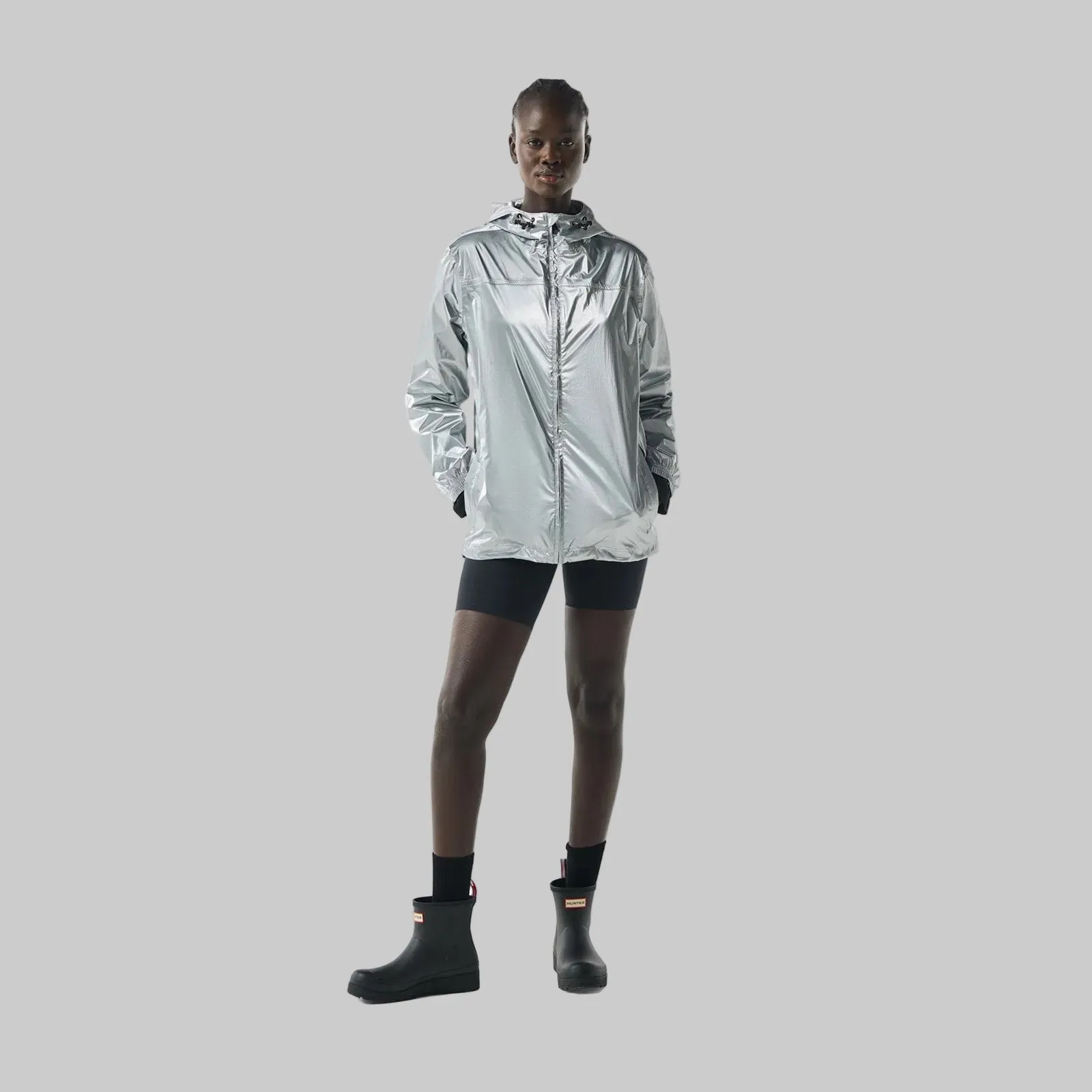 Hunter Unisex Packable Jacket | Silver sold by The Foot Factory product image thumbnail 4