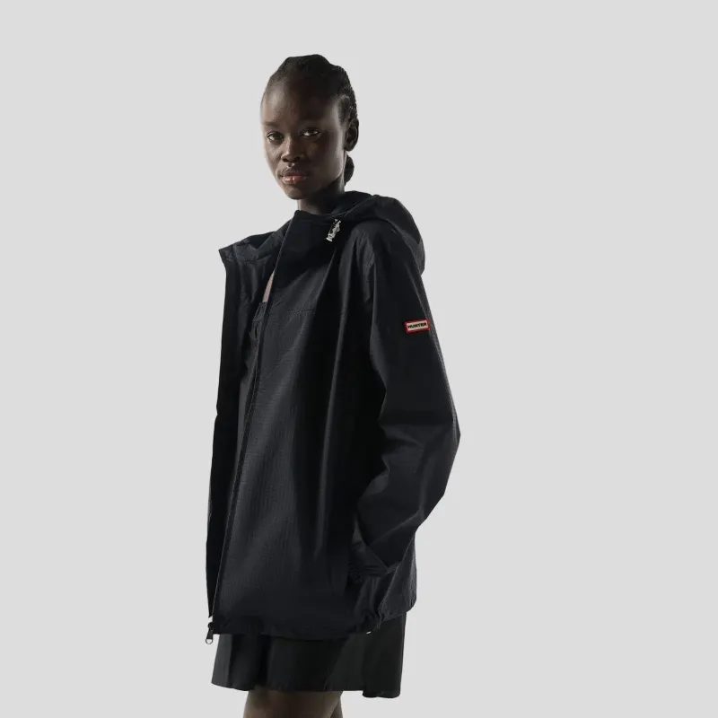 Hunter Unisex Packable Rain Jacket | Black made by Hunter