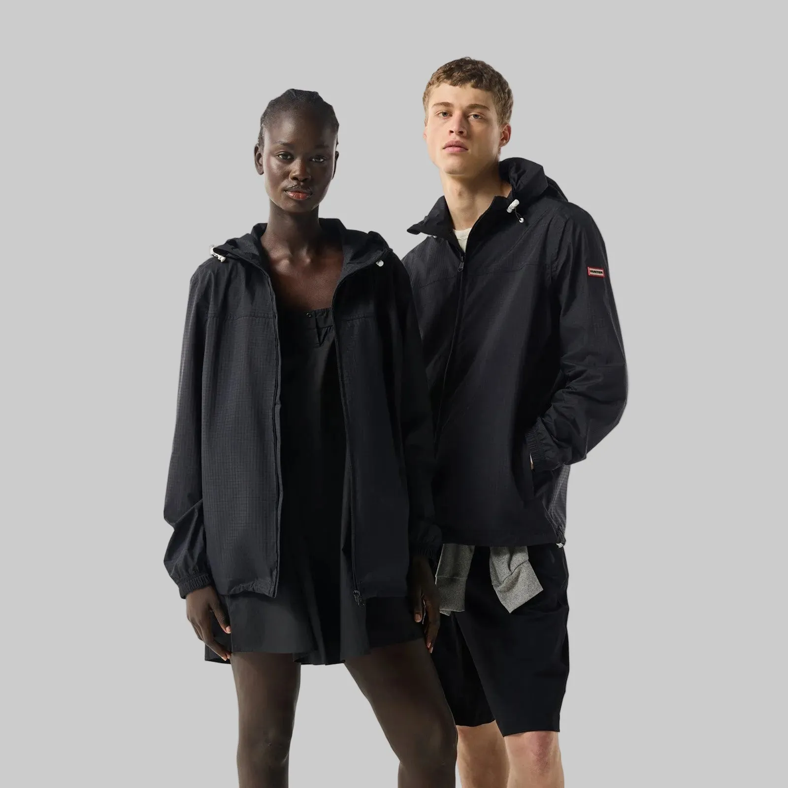 Hunter Unisex Packable Rain Jacket | Black sold by The Foot Factory product image thumbnail 4