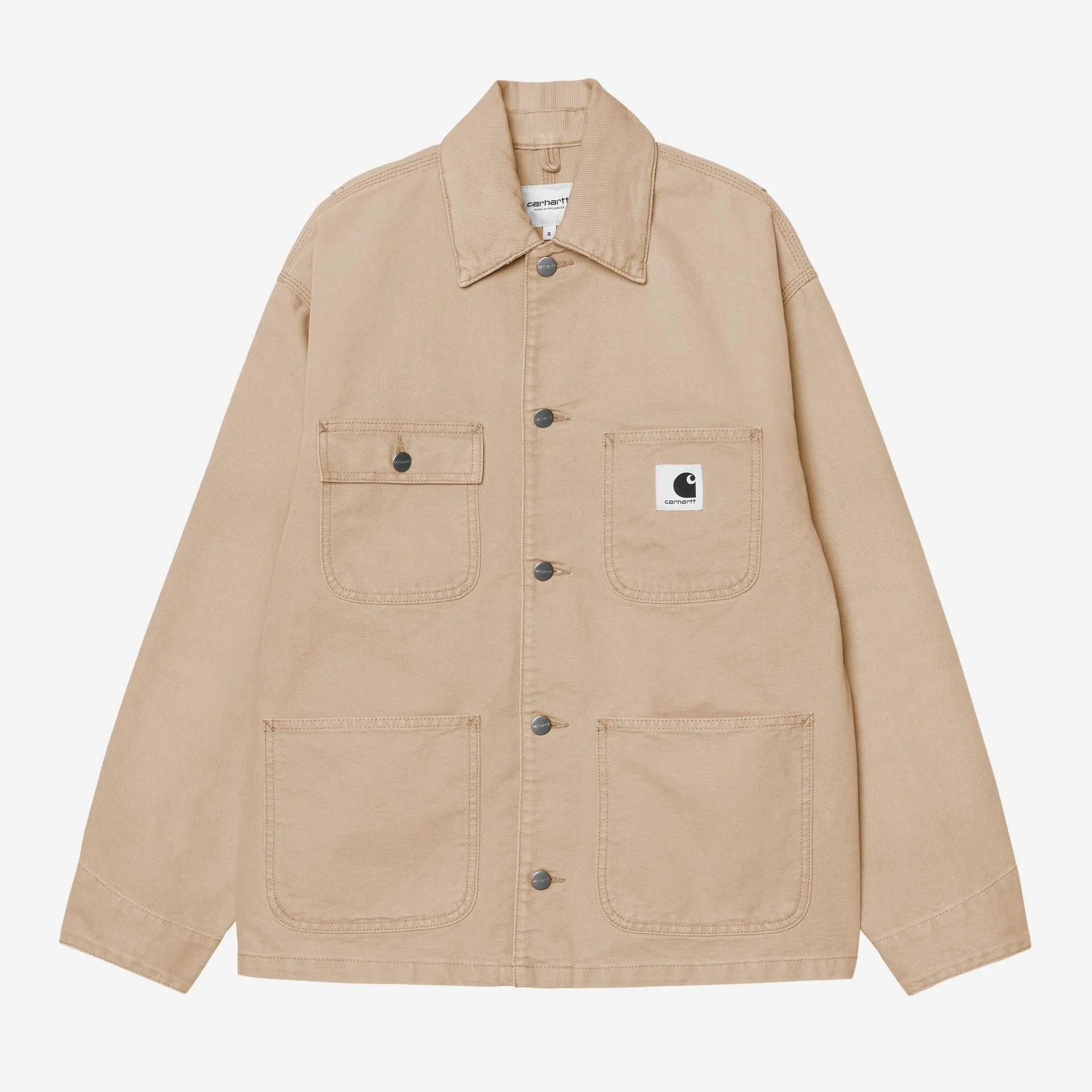 Carhartt WIP Womens OG Michigan Coat Jacket | Dusty Hamilton Brown Stone Canvas sold by The Foot Factory