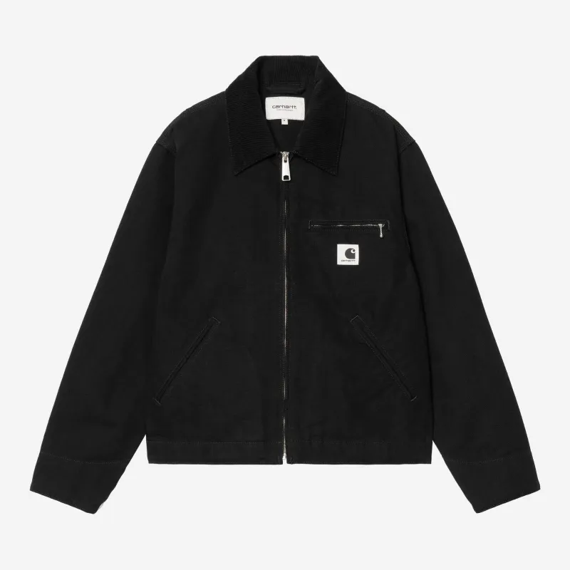 Carhartt WIP Womens OG Detroit Jacket | Black / Black Rinsed made by Carhartt WIP