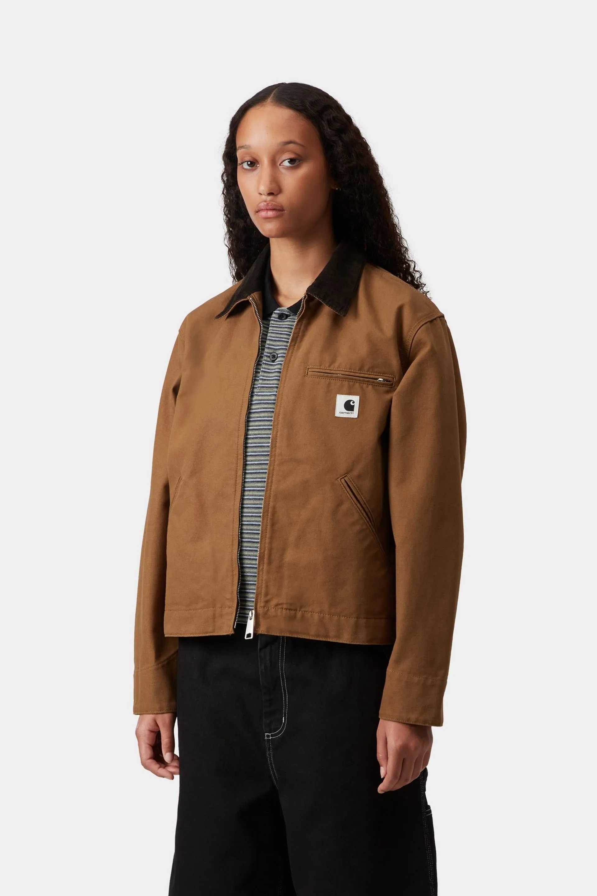 Carhartt WIP Womens OG Detroit Jacket | Hamilton Brown / Tabacco Rinsed sold by The Foot Factory product image thumbnail 3