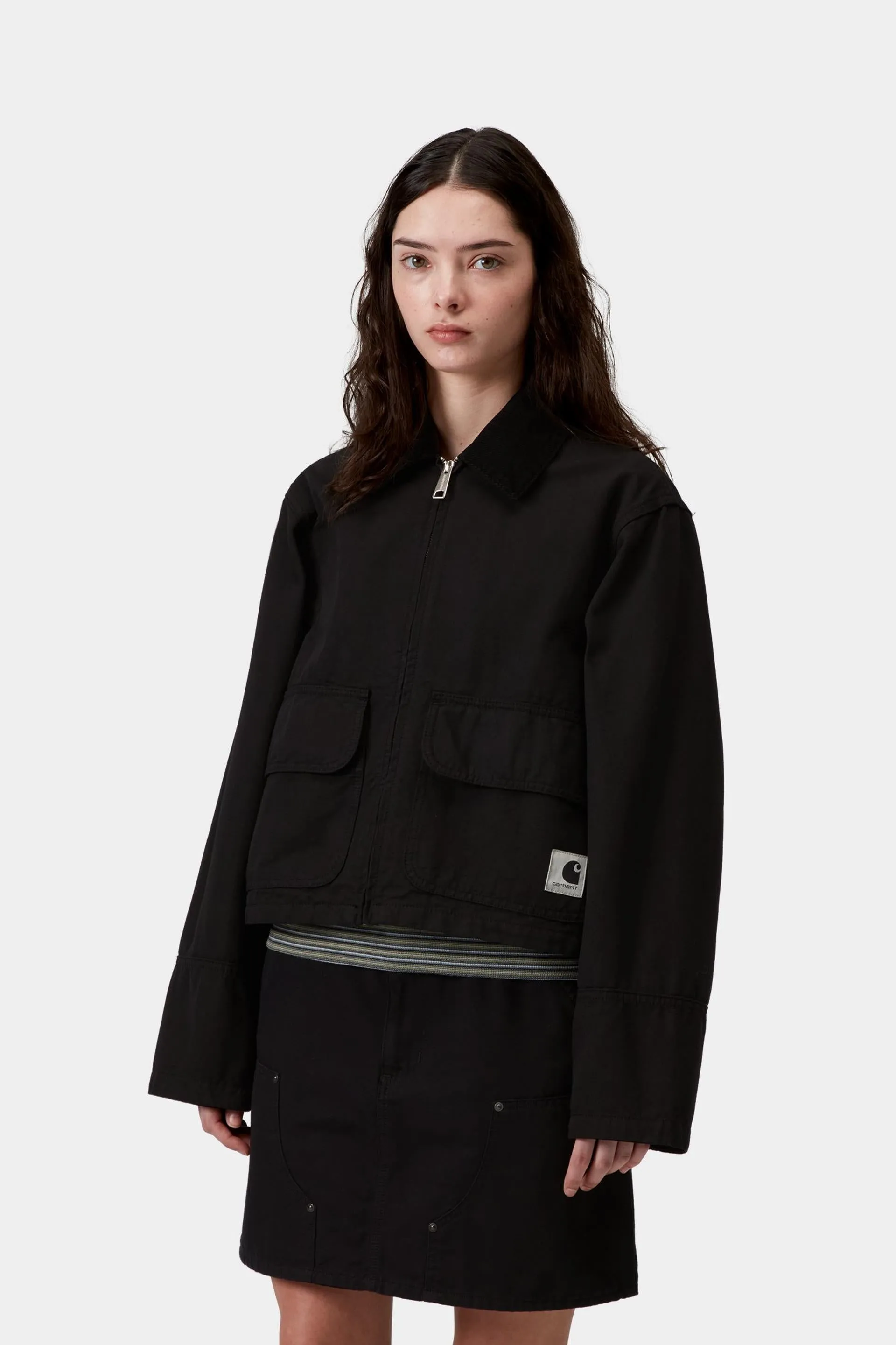 Carhartt WIP Womens Prescott Jacket | Black / Black sold by The Foot Factory product image thumbnail 5
