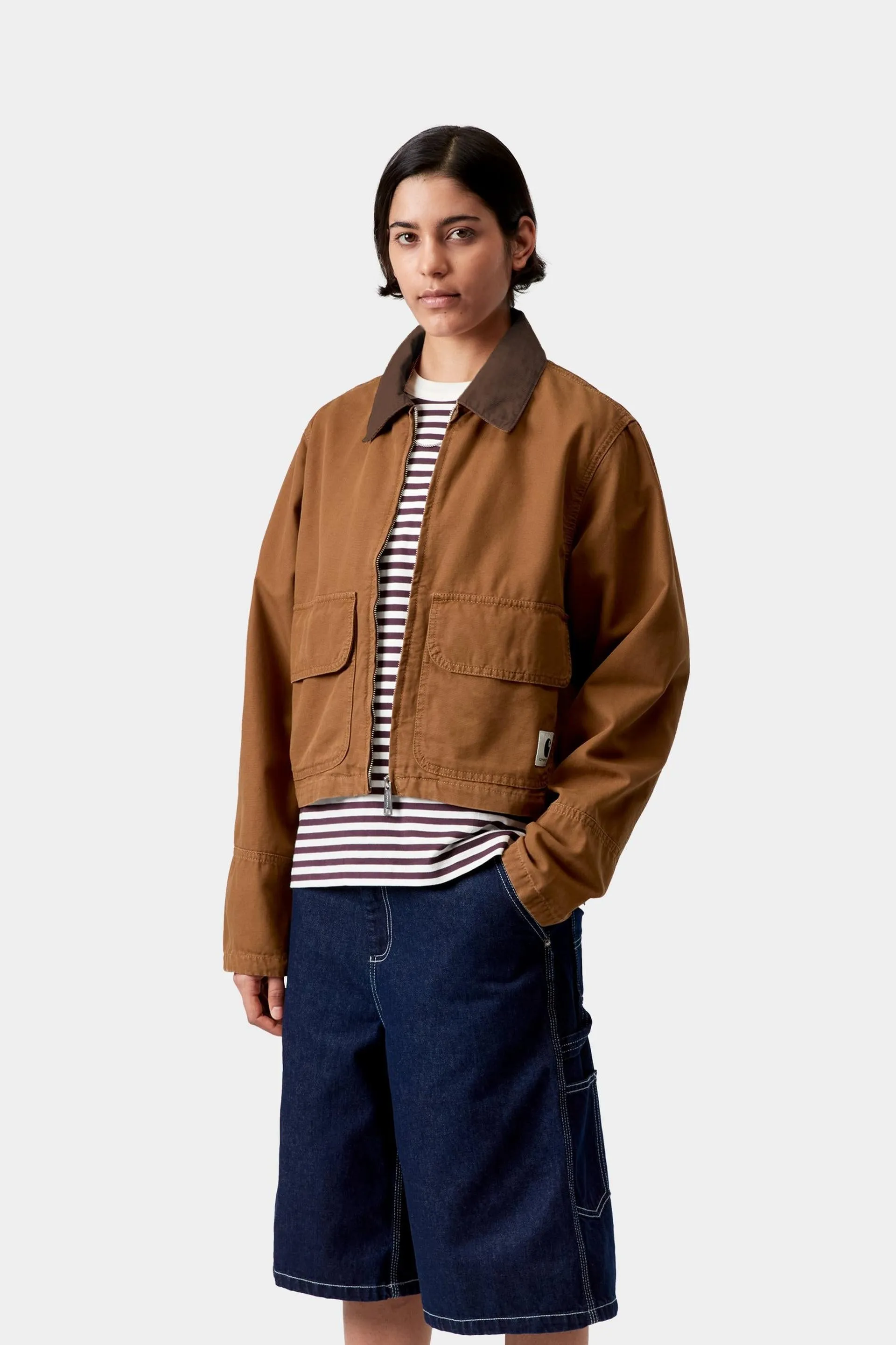 Carhartt WIP Womens Prescott Jacket | Hamilton Brown / Tabacco sold by The Foot Factory product image thumbnail 3