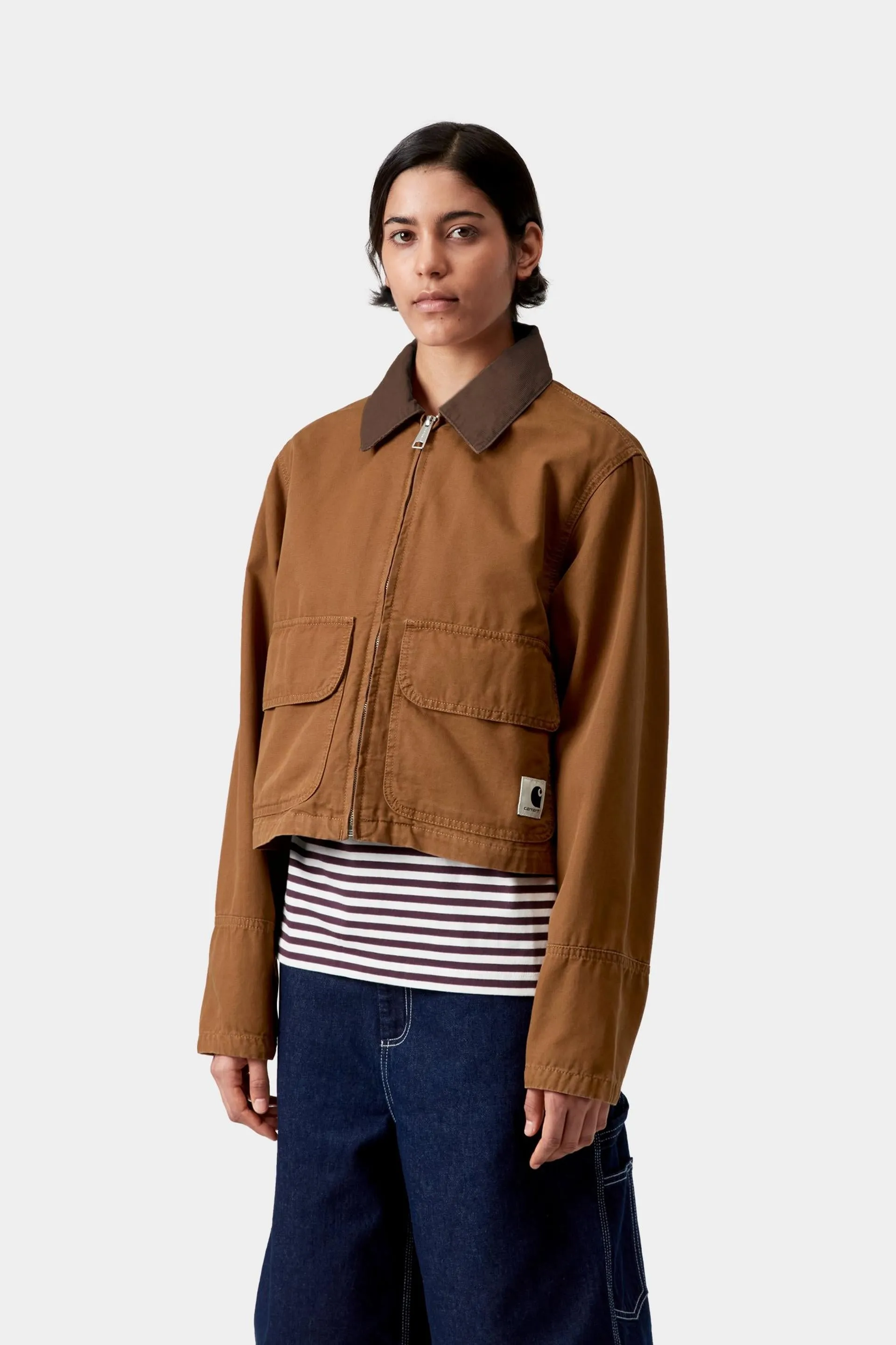 Carhartt WIP Womens Prescott Jacket | Hamilton Brown / Tabacco sold by The Foot Factory product image thumbnail 5