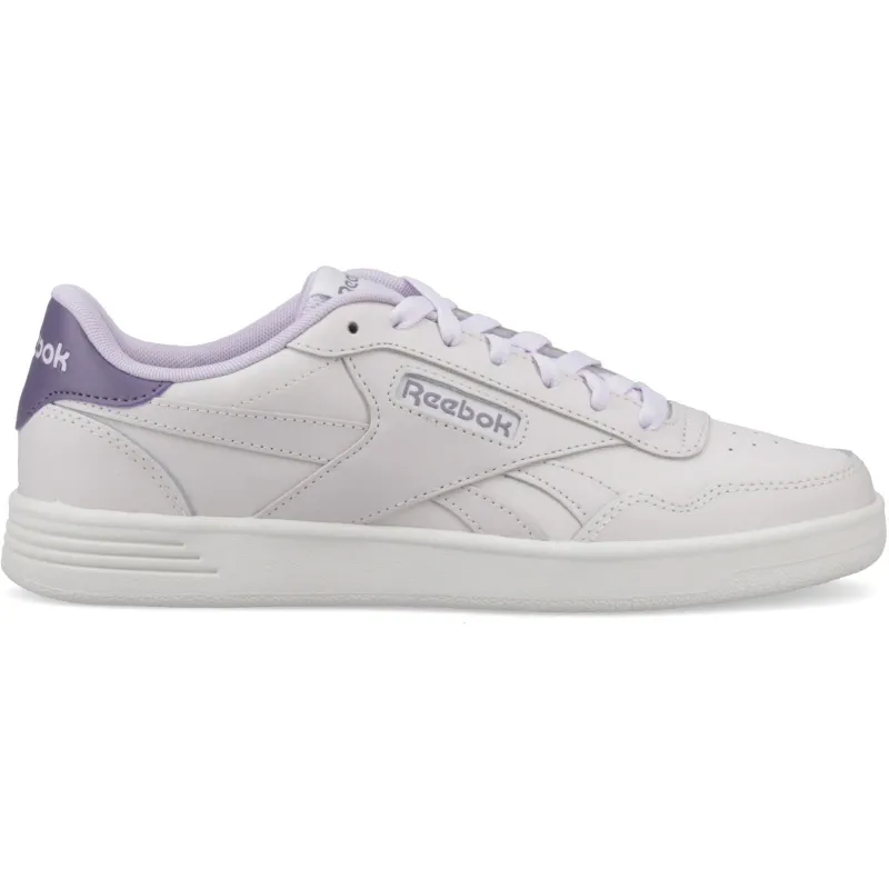 Reebok Womens Court Advance Sneaker | Luxe Grey Dig Gleam Purple made by Reebok