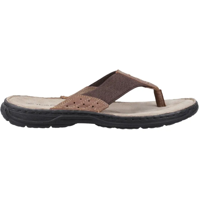 Hush Puppies Mens Alan Toepost Sandal | Tan made by Hush Puppies
