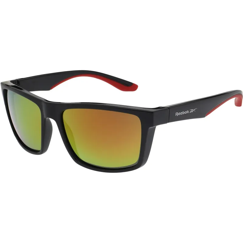 Reebok Mens Rbk5032001 Mirror Sunglasses | Black Red made by Reebok