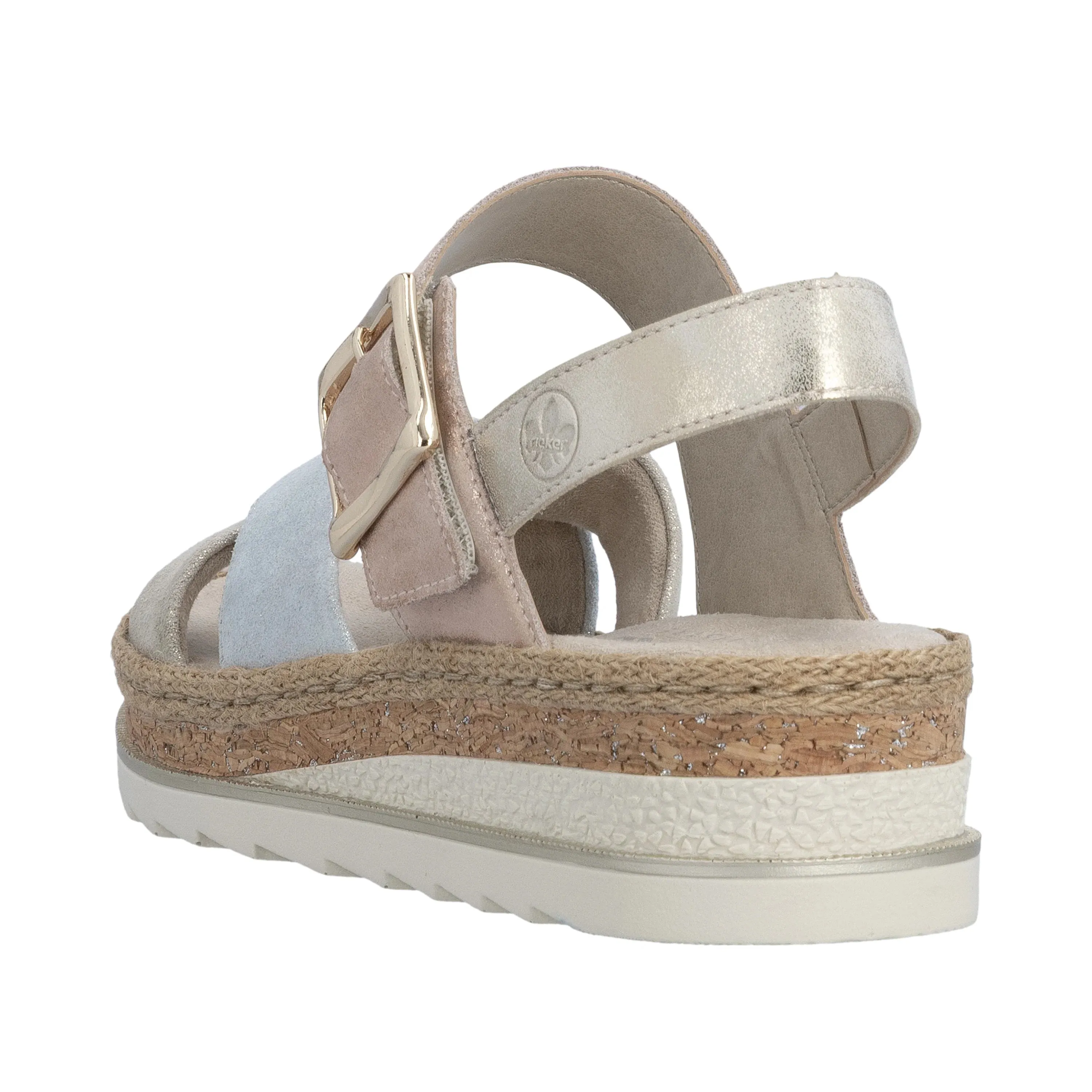 Rieker Women Wedge Sandal | Metallic sold by The Foot Factory product image thumbnail 3