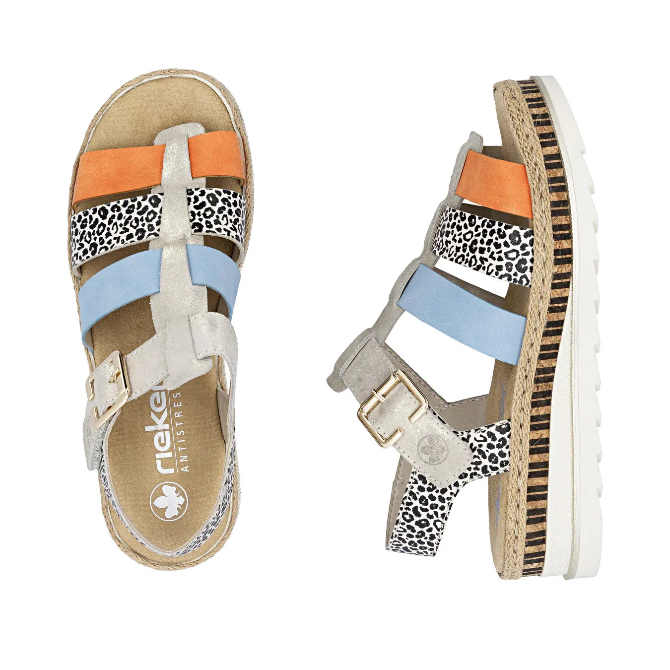 Rieker Womens Wedge Sandal | Multi sold by The Foot Factory product image thumbnail 5
