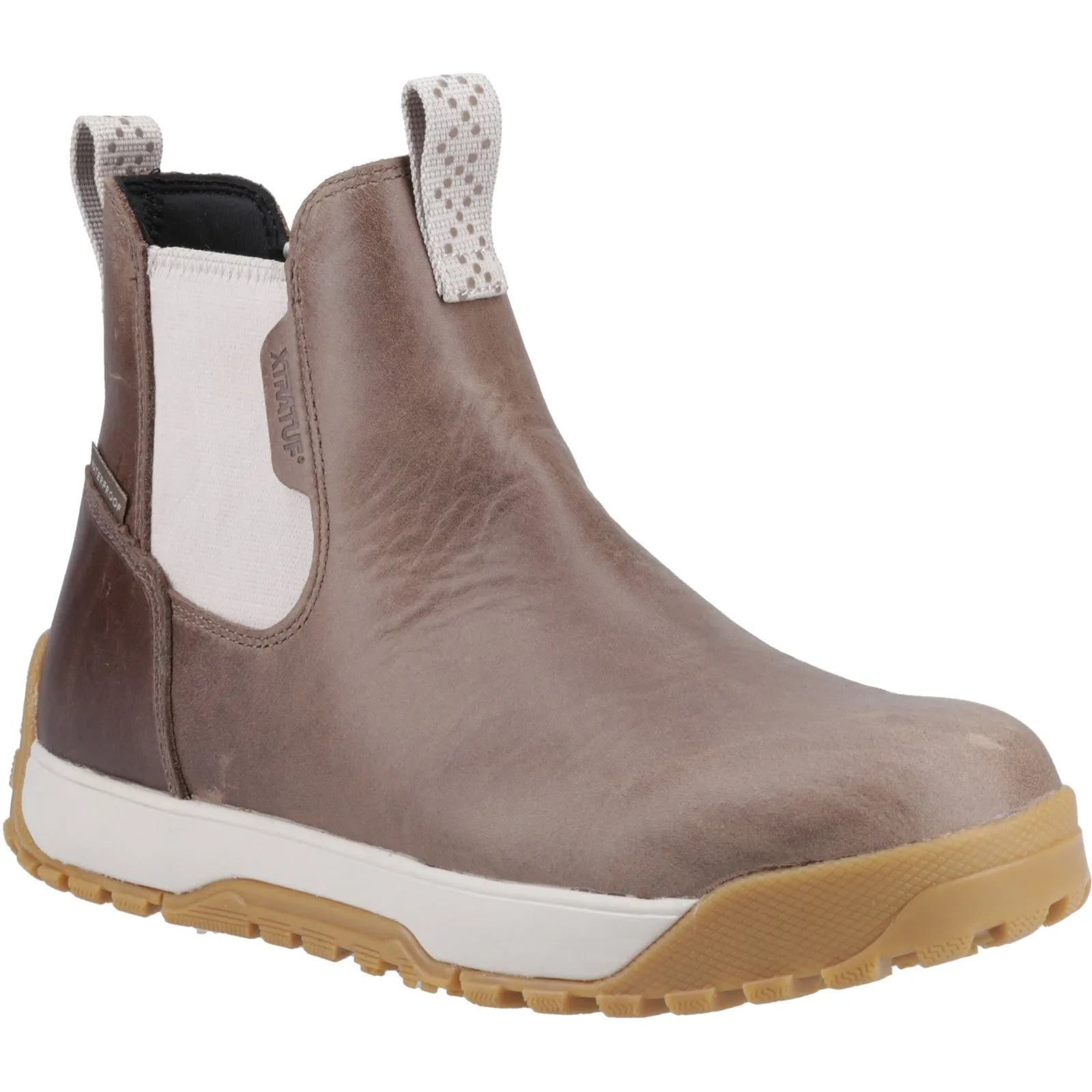 Xtratuf Womens Ankle Deck Boot Leather | Stone sold by The Foot Factory product image thumbnail 2