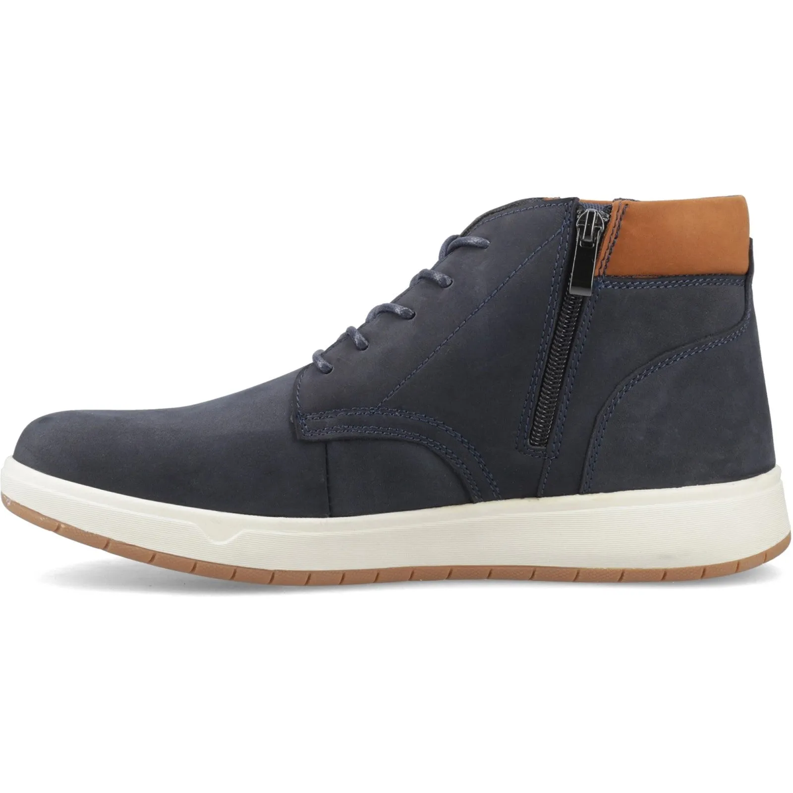 Hush Puppies Mens Bronko Chukka Boots | Navy sold by The Foot Factory product image thumbnail 5