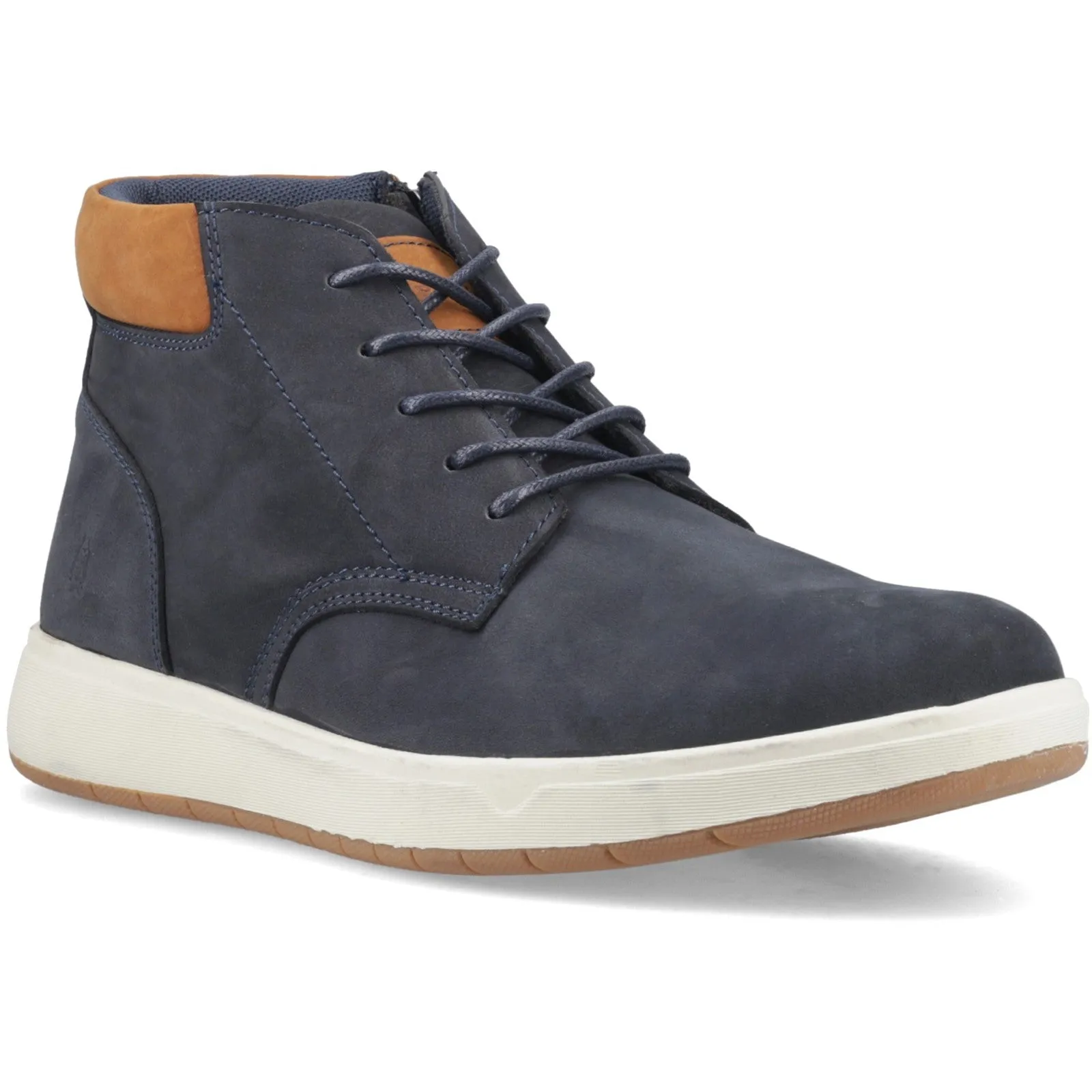 Hush Puppies Mens Bronko Chukka Boots | Navy sold by The Foot Factory product image thumbnail 2