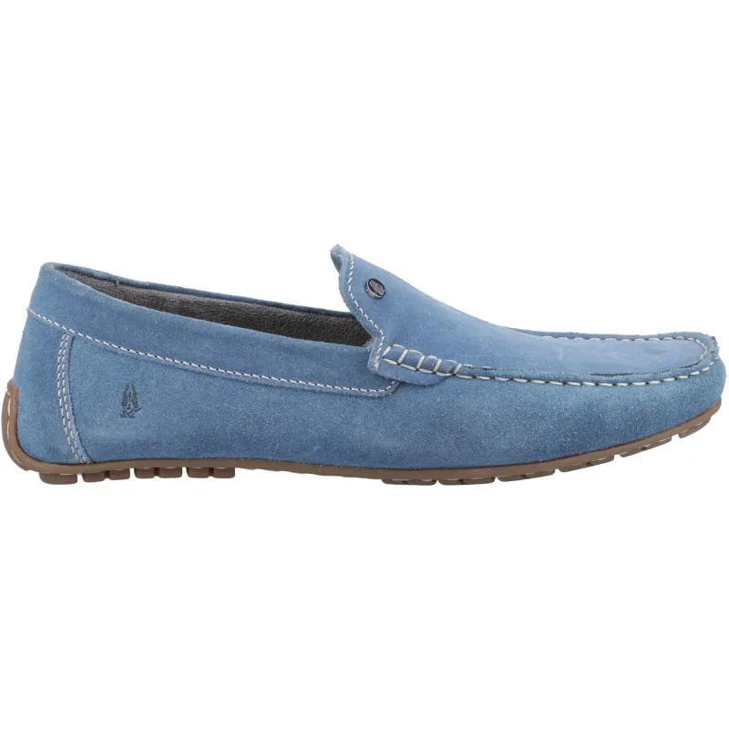 Hush Puppies Mens Ralph Loafer | Blue Suede made by Hush Puppies