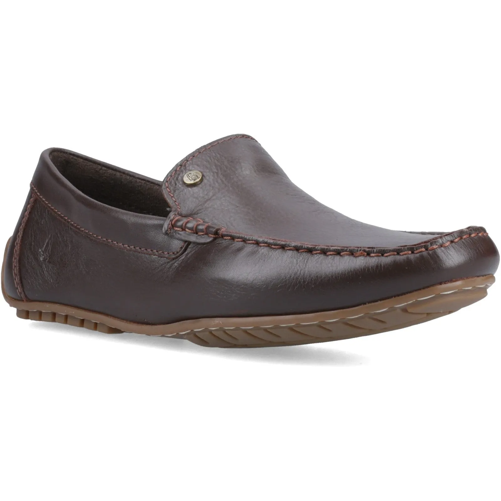 Hush Puppies Mens Ralph Loafer | Brown Leather sold by The Foot Factory product image thumbnail 2