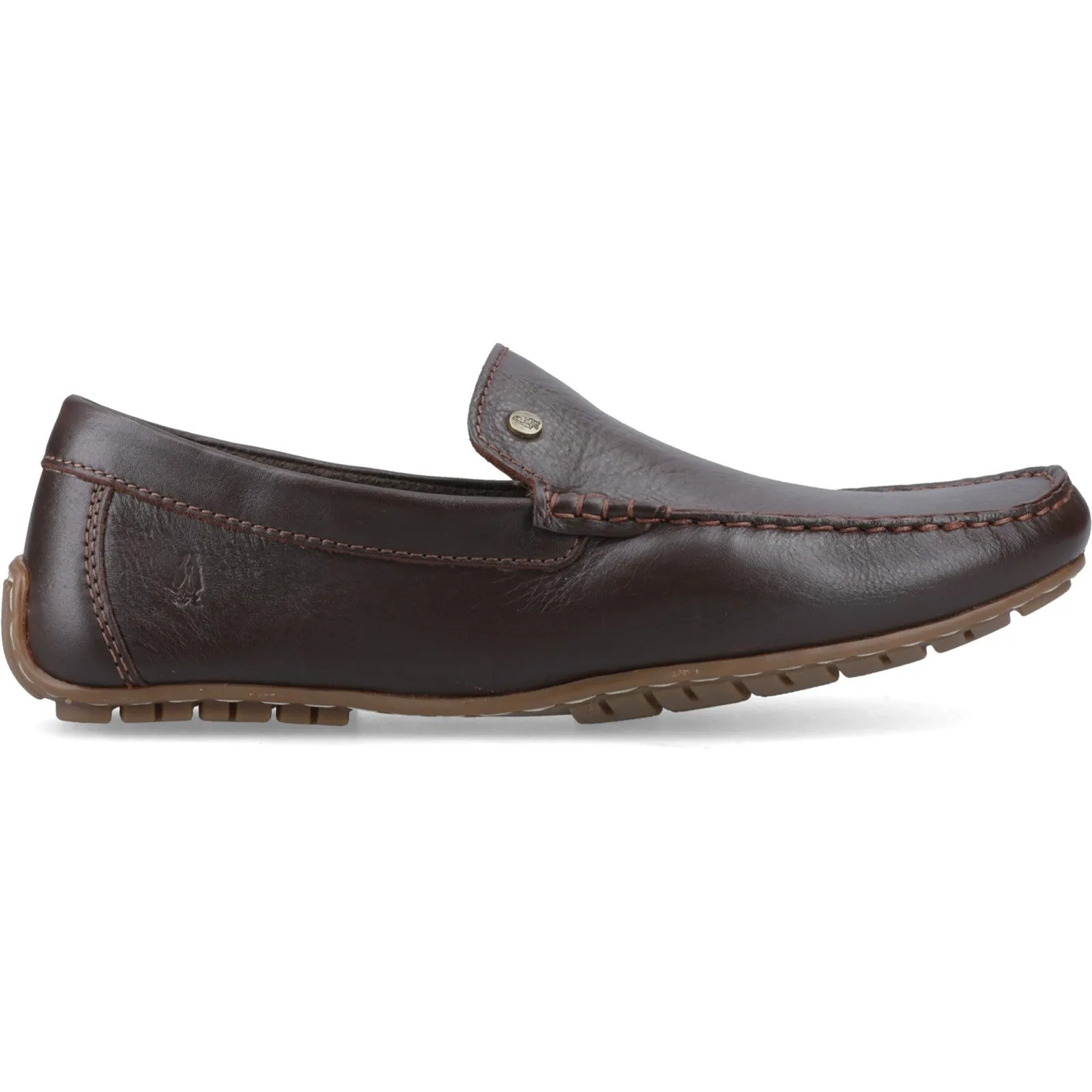 Hush Puppies Mens Ralph Loafer | Brown Leather sold by The Foot Factory