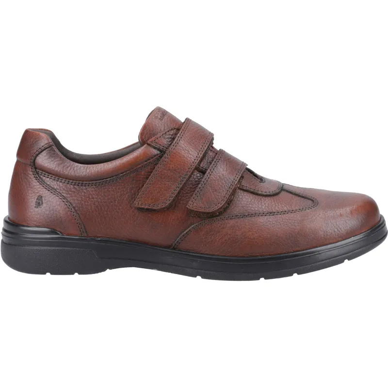 Hush Puppies Mens Magnus Classic Touch Fastening Shoe | Brown made by Hush Puppies