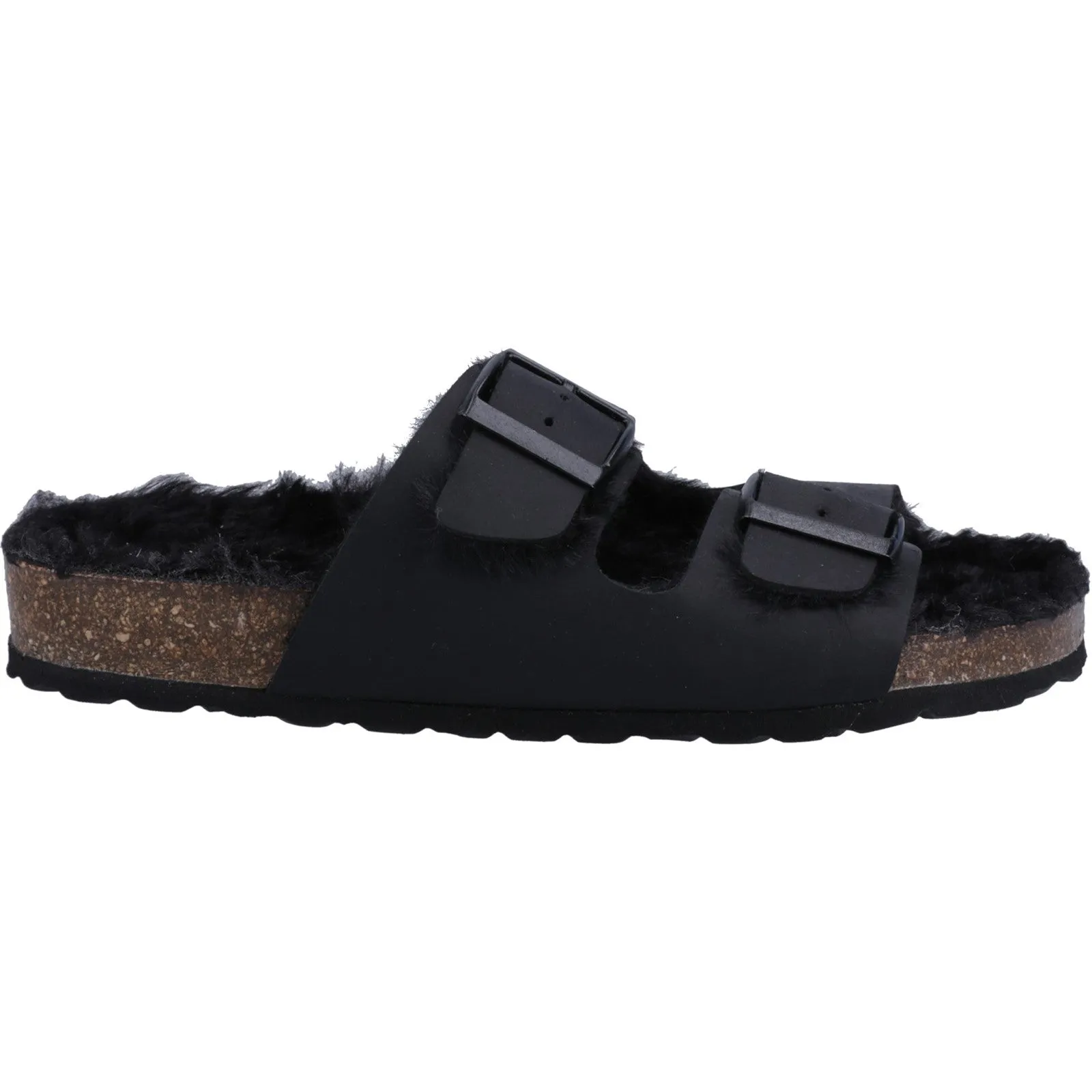 Hush Puppies Womens Jessie Sandal | Black sold by The Foot Factory
