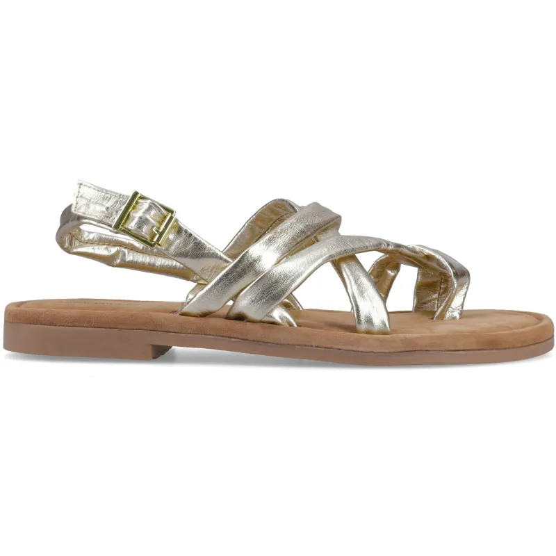 Hush Puppies Womens Hope Sandal | Gold made by Hush Puppies