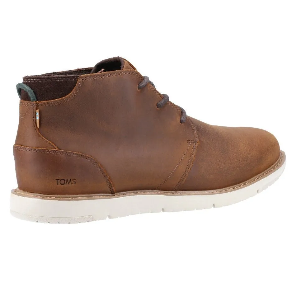 TOMS Mens Navi Boot | Topaz Brown Leather sold by The Foot Factory product image thumbnail 3