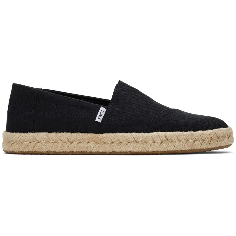 TOMS Mens Alpargata Rope 2.0 Slip On Espadrille | Black made by Toms