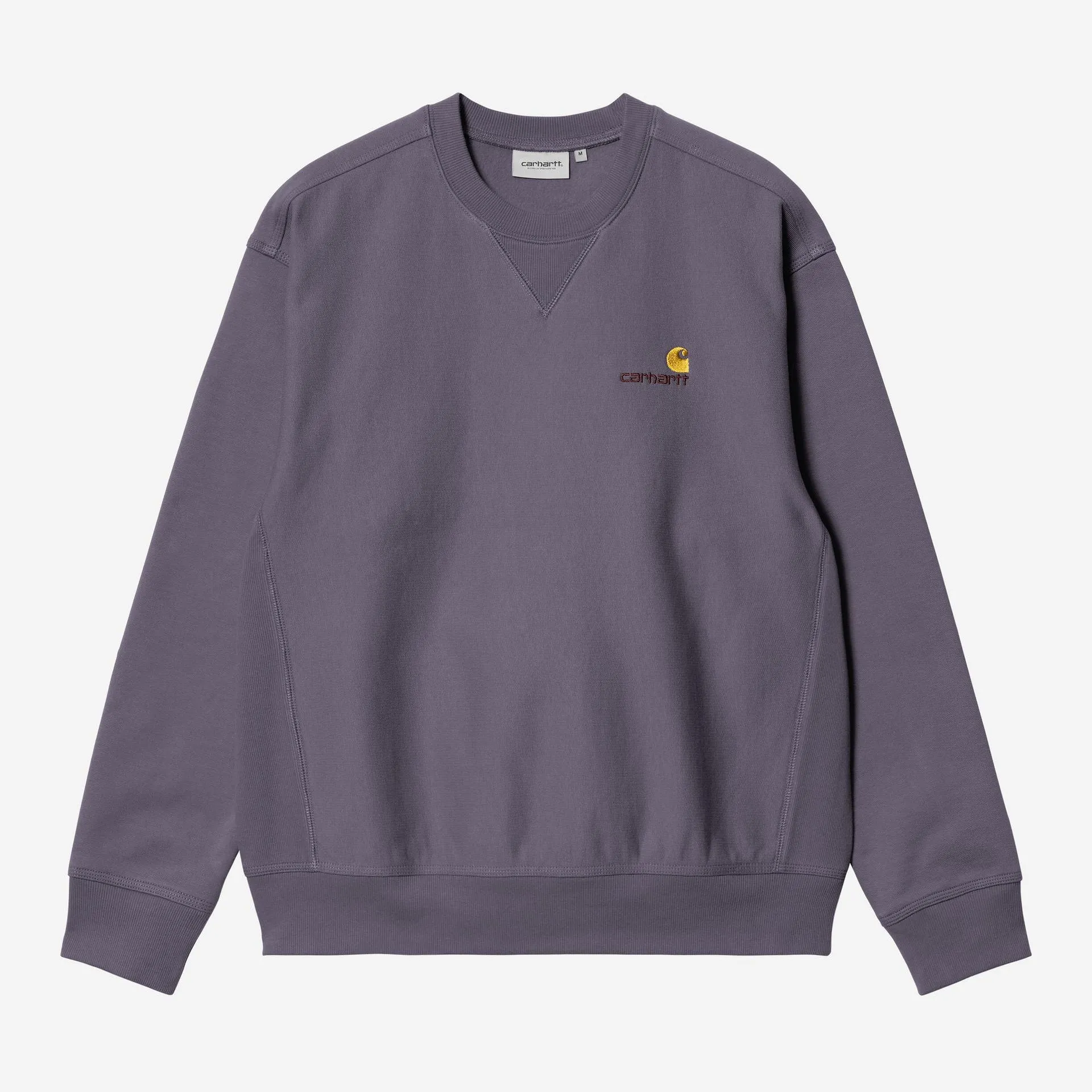 Carhartt WIP Mens American Script Sweat Top | Shady Purple sold by The Foot Factory
