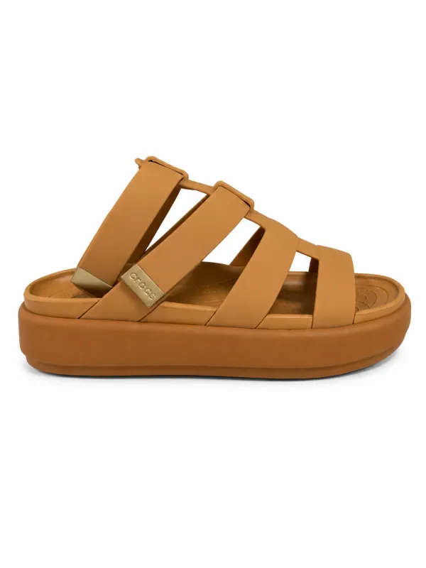 CROCS Womens Brooklyn Luxe Gladiator - Tan/Tan made by Crocs
