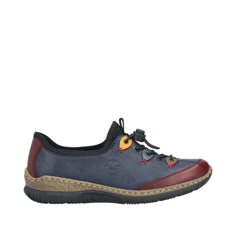 Rieker Womens Fashion Slip On Shoe | Blue made by Rieker