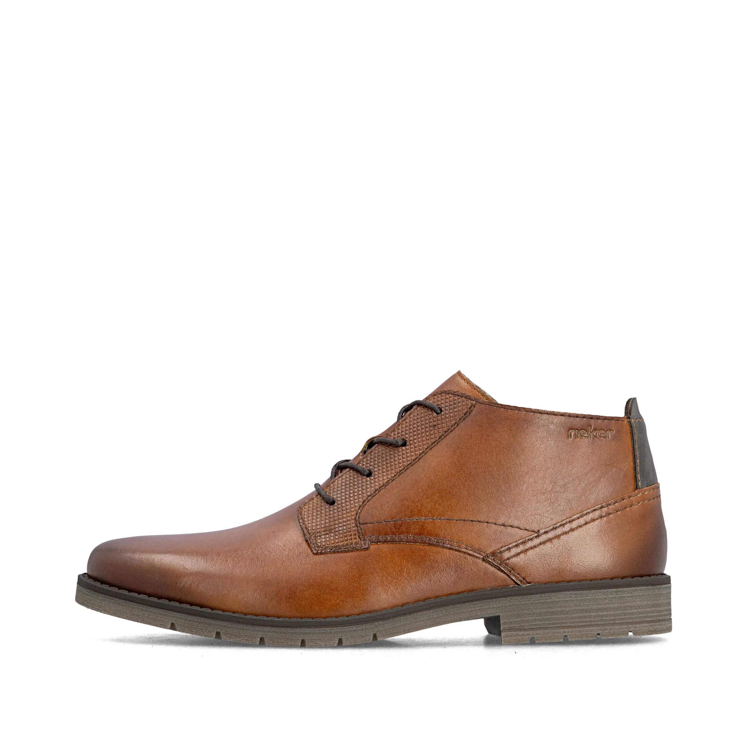 Rieker Mens Leather Lace Up Ankle Boots | Brown sold by The Foot Factory product image thumbnail 2