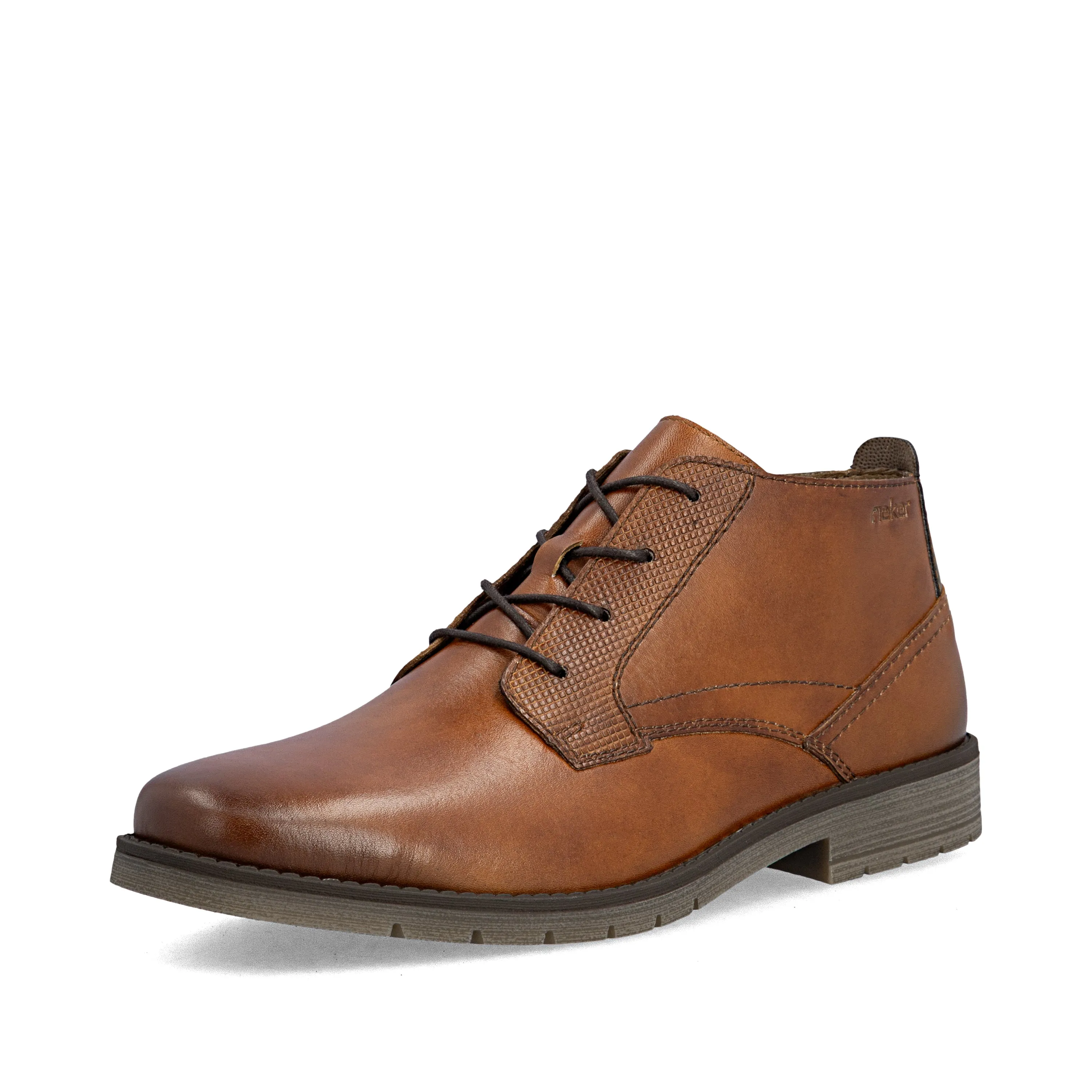 Rieker Mens Leather Lace Up Ankle Boots | Brown sold by The Foot Factory product image thumbnail 3
