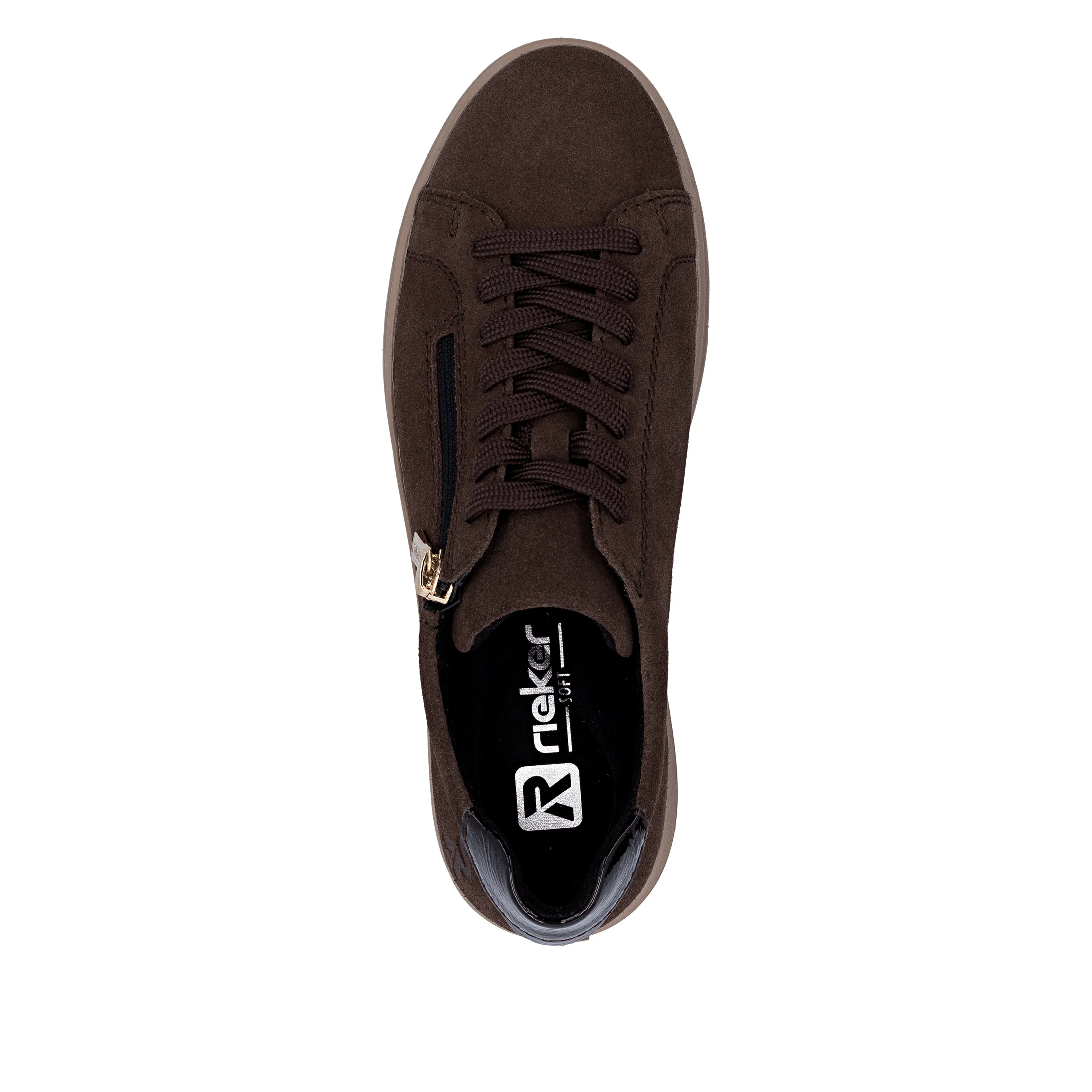 Rieker Womens Fashion Platform Sneaker | Brown sold by The Foot Factory product image thumbnail 5