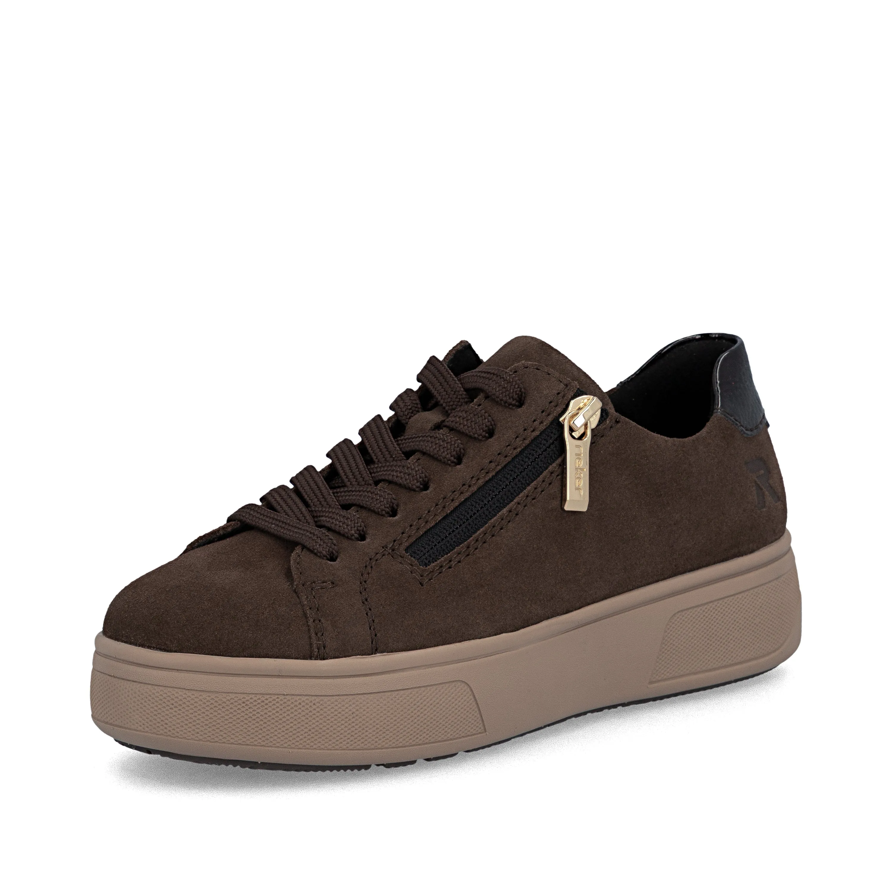 Rieker Womens Fashion Platform Sneaker | Brown sold by The Foot Factory product image thumbnail 2