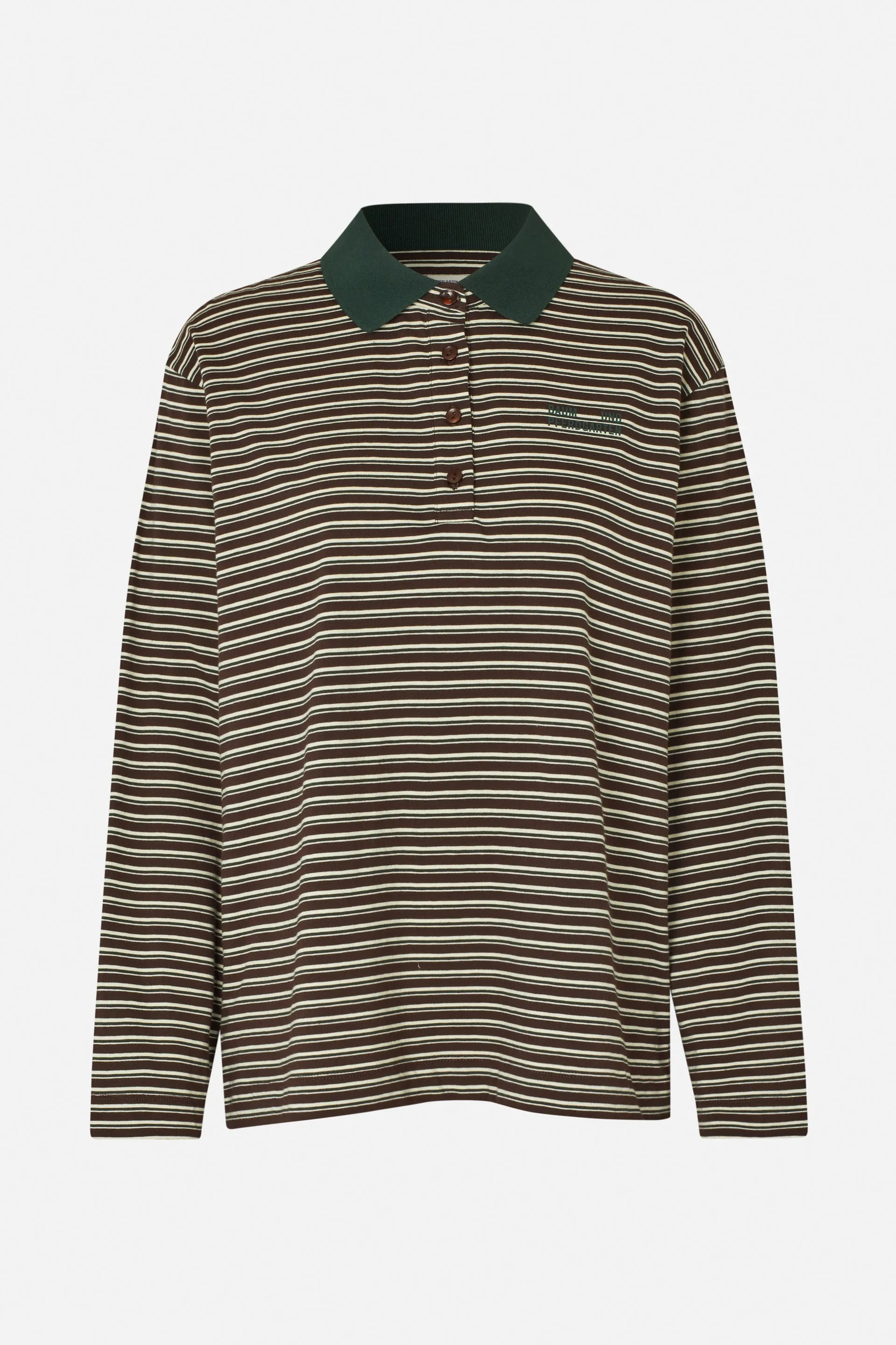 JEANNI T-SHIRT | Brown Polo Stripe sold by Baum und Pferdgarten product image thumbnail 3