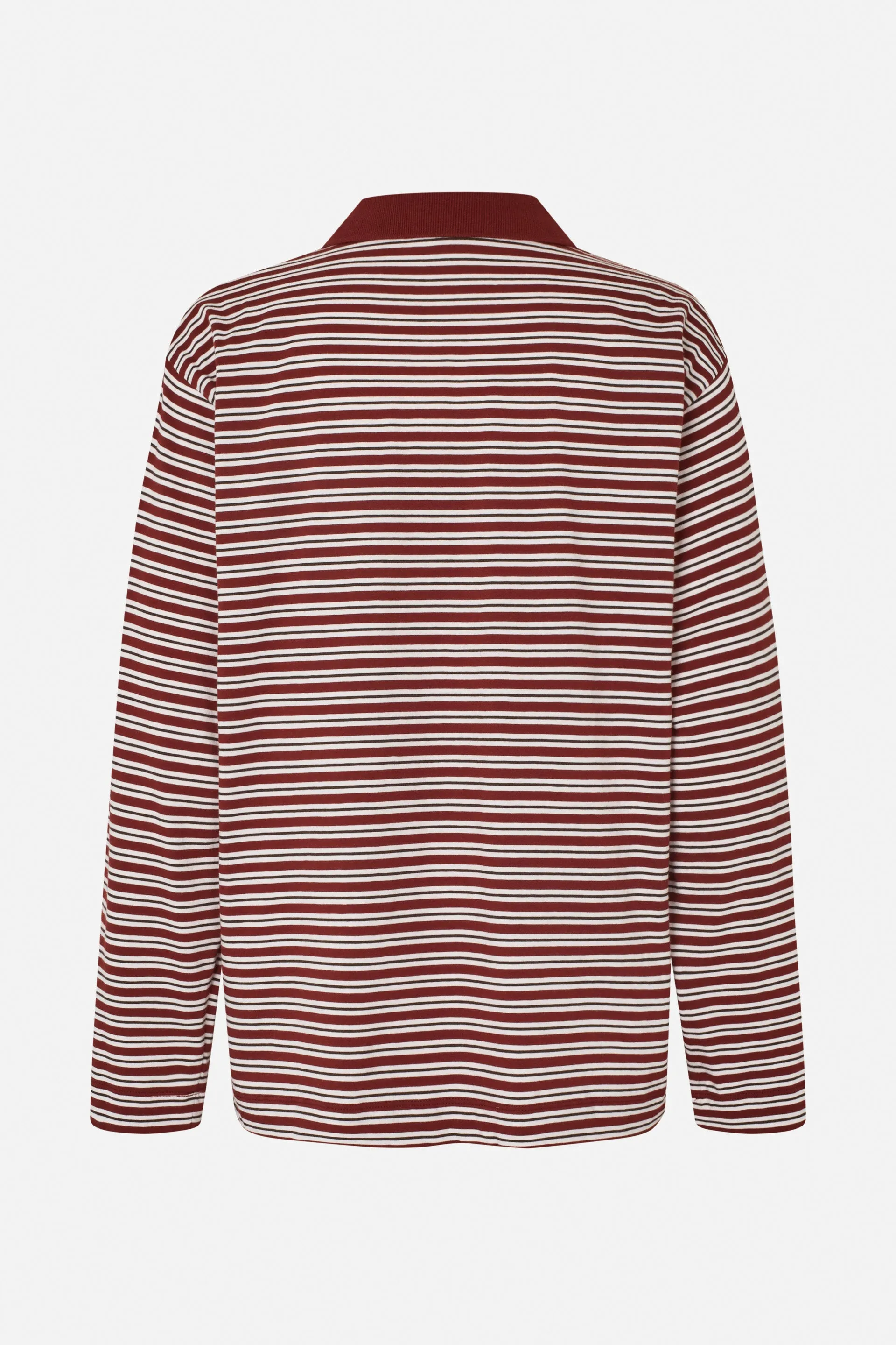 JEANNI T-SHIRT | Bordeaux Polo Stripe sold by Baum und Pferdgarten product image thumbnail 4