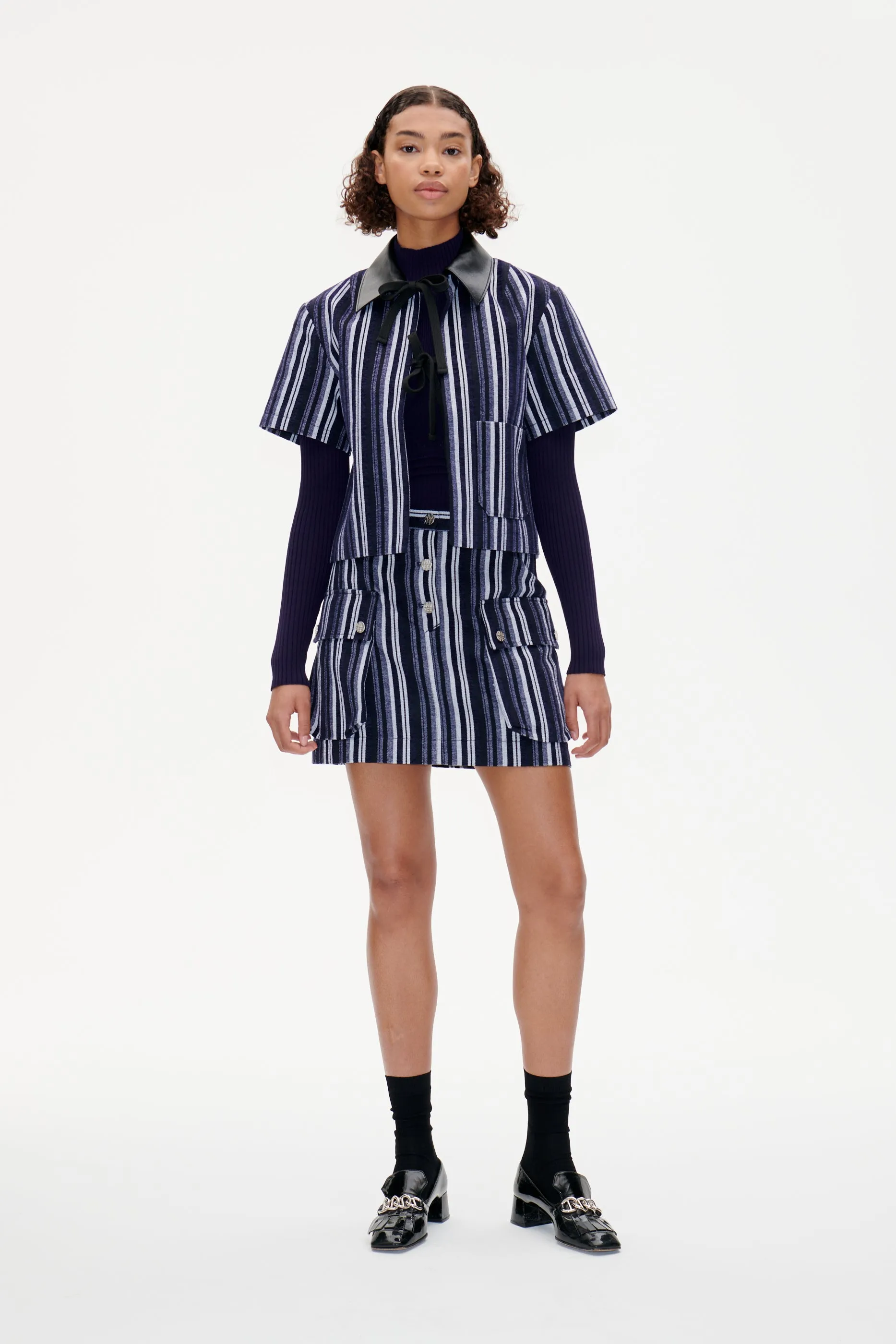 BELMIRA JACKET | Inkling Blue Stripe sold by Baum und Pferdgarten