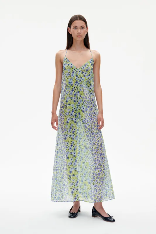 AFINA DRESS | Green Double Flower sold by Baum und Pferdgarten