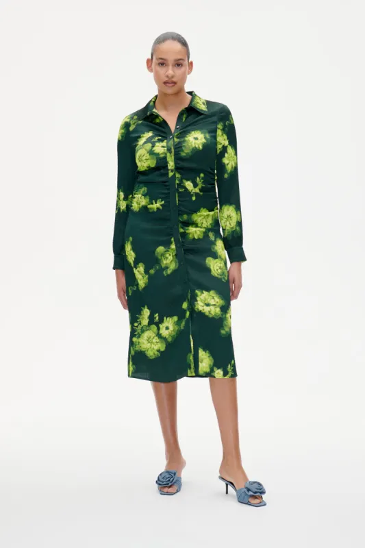 ABIRA DRESS | Green Margot Flower sold by Baum und Pferdgarten