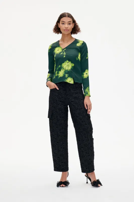 MAIA BLOUSE | Green Margot Flower sold by Baum und Pferdgarten