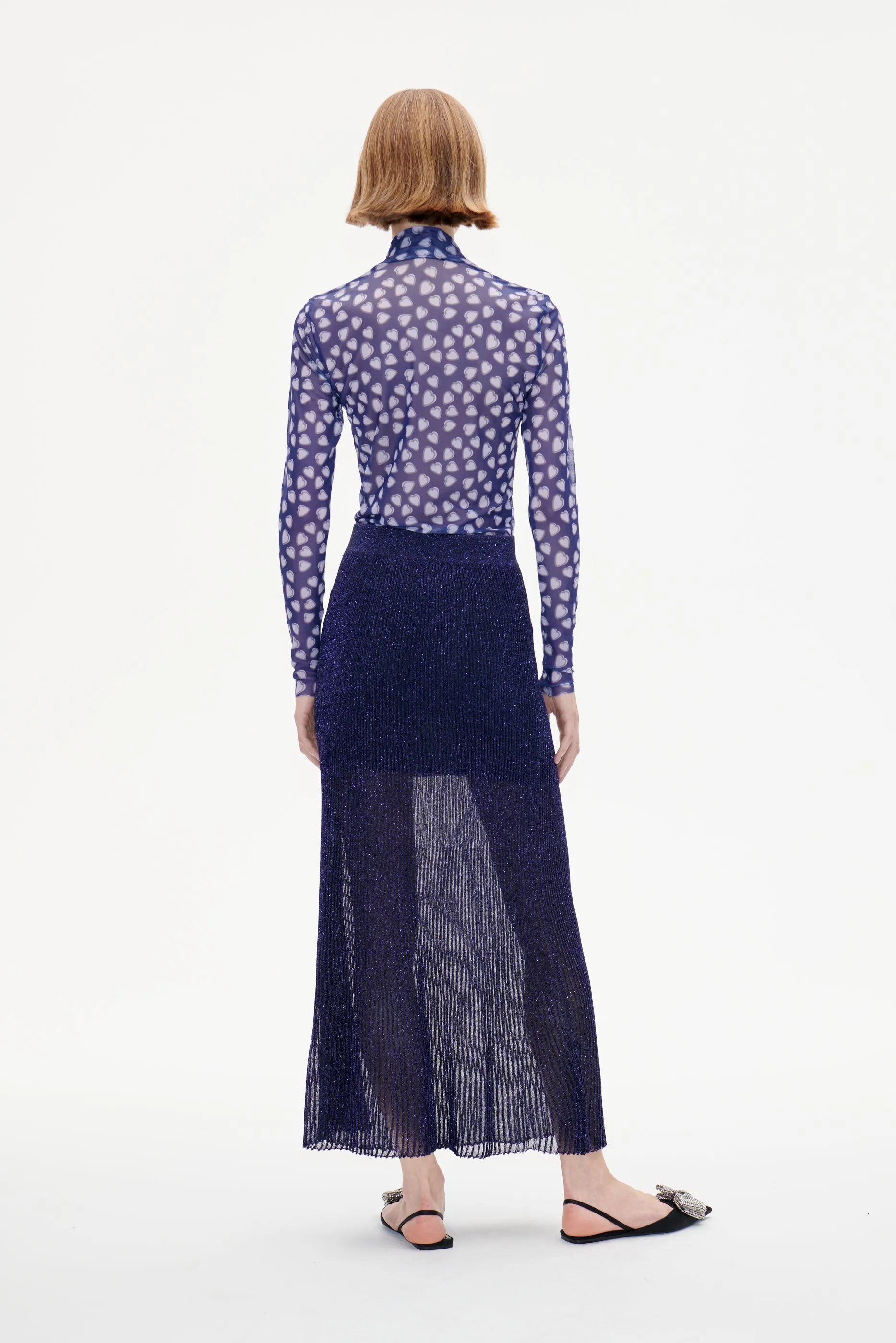 CHICA SKIRT | Purple Lurex sold by Baum und Pferdgarten product image thumbnail 2