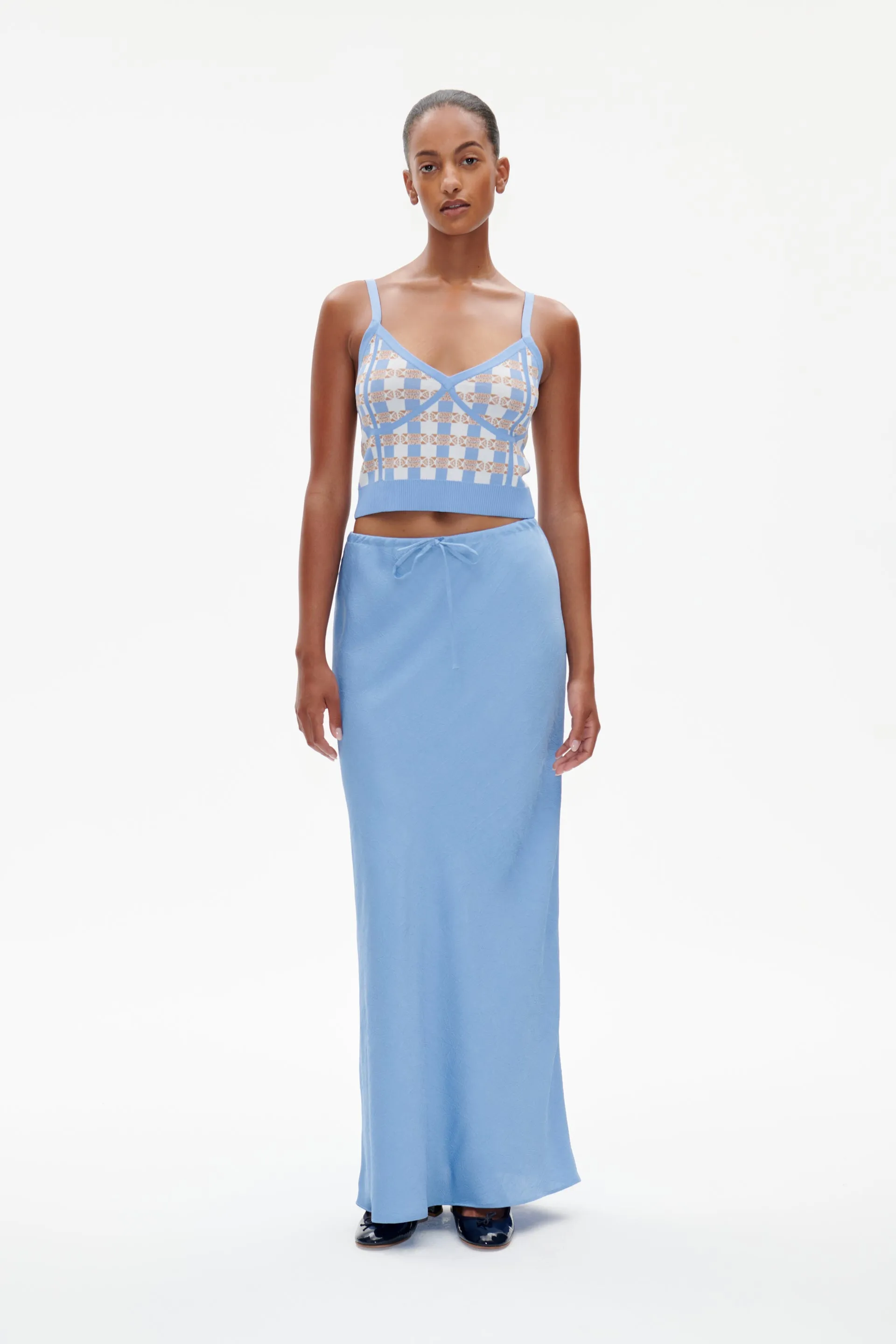 SINAIA SKIRT | Azurine Blue sold by Baum und Pferdgarten