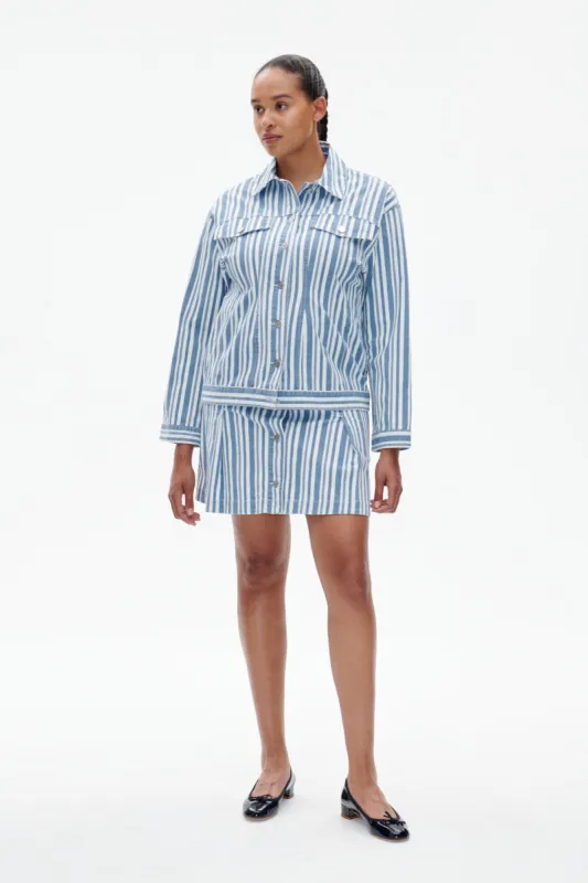BILLIE JACKET | Striped Spring Denim sold by Baum und Pferdgarten