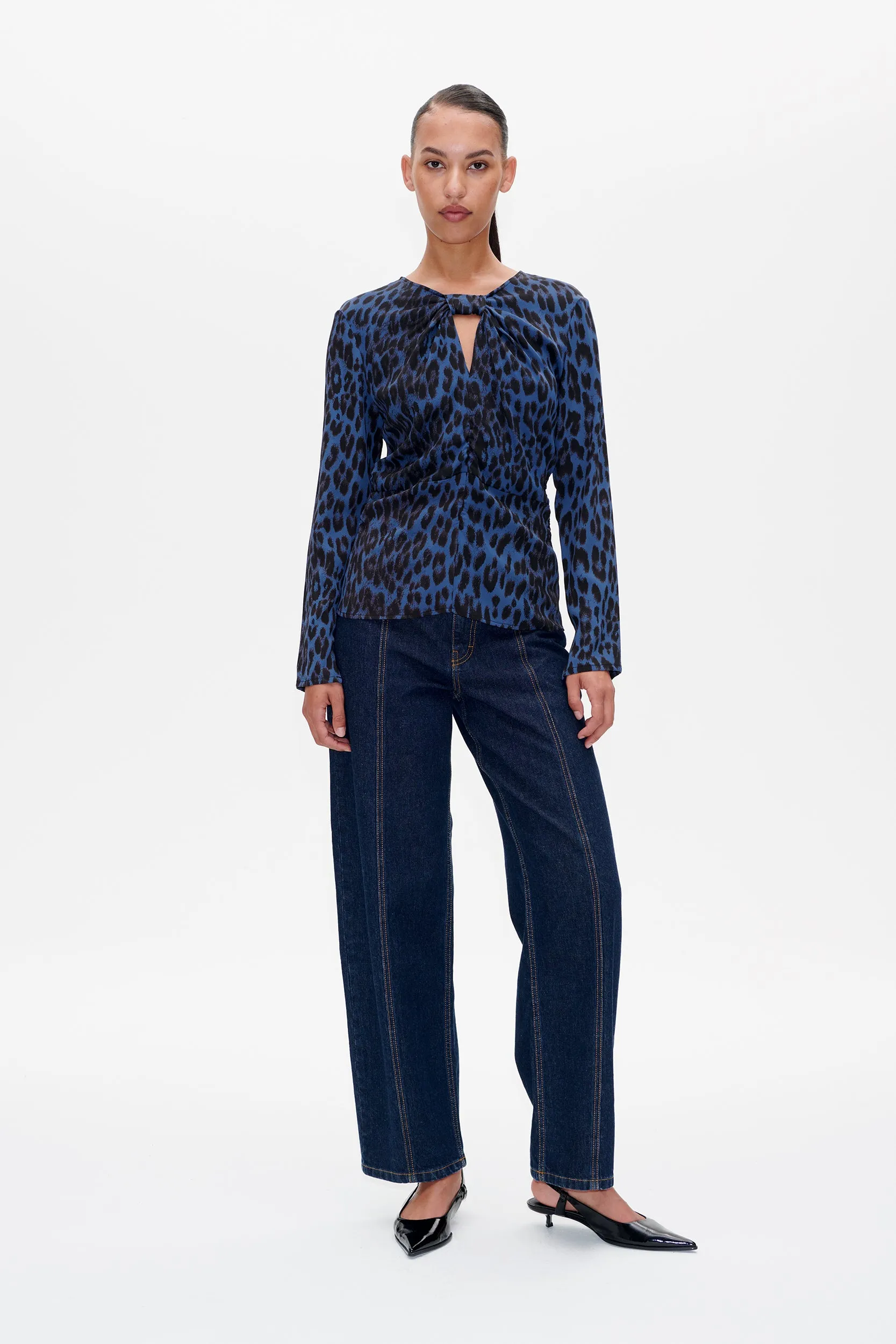 MAKEYLA BLOUSE | Blue Baum Leo sold by Baum und Pferdgarten