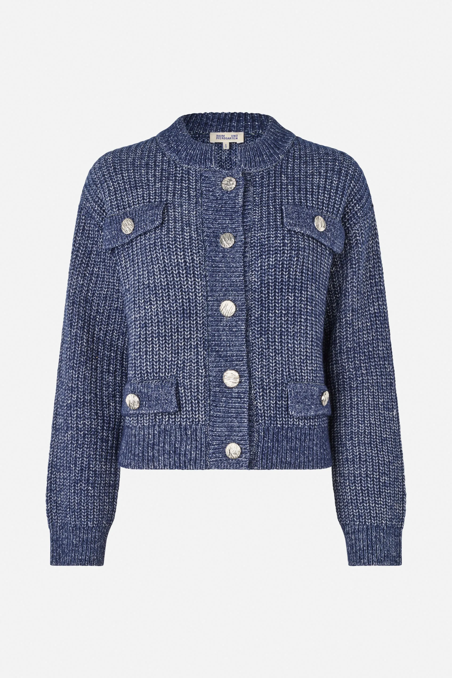 CAT CARDIGAN | Baritone Blue melange sold by Baum und Pferdgarten product image thumbnail 3