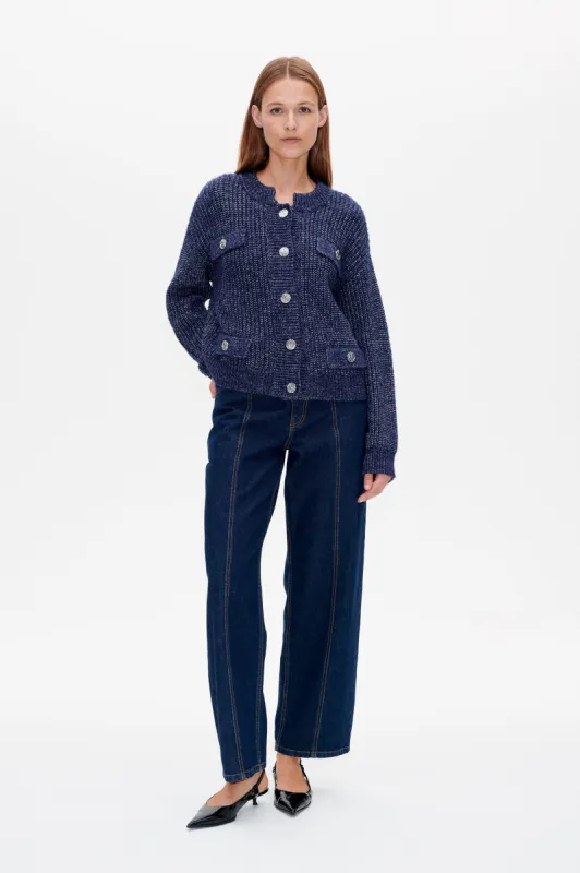 CAT CARDIGAN | Baritone Blue melange sold by Baum und Pferdgarten