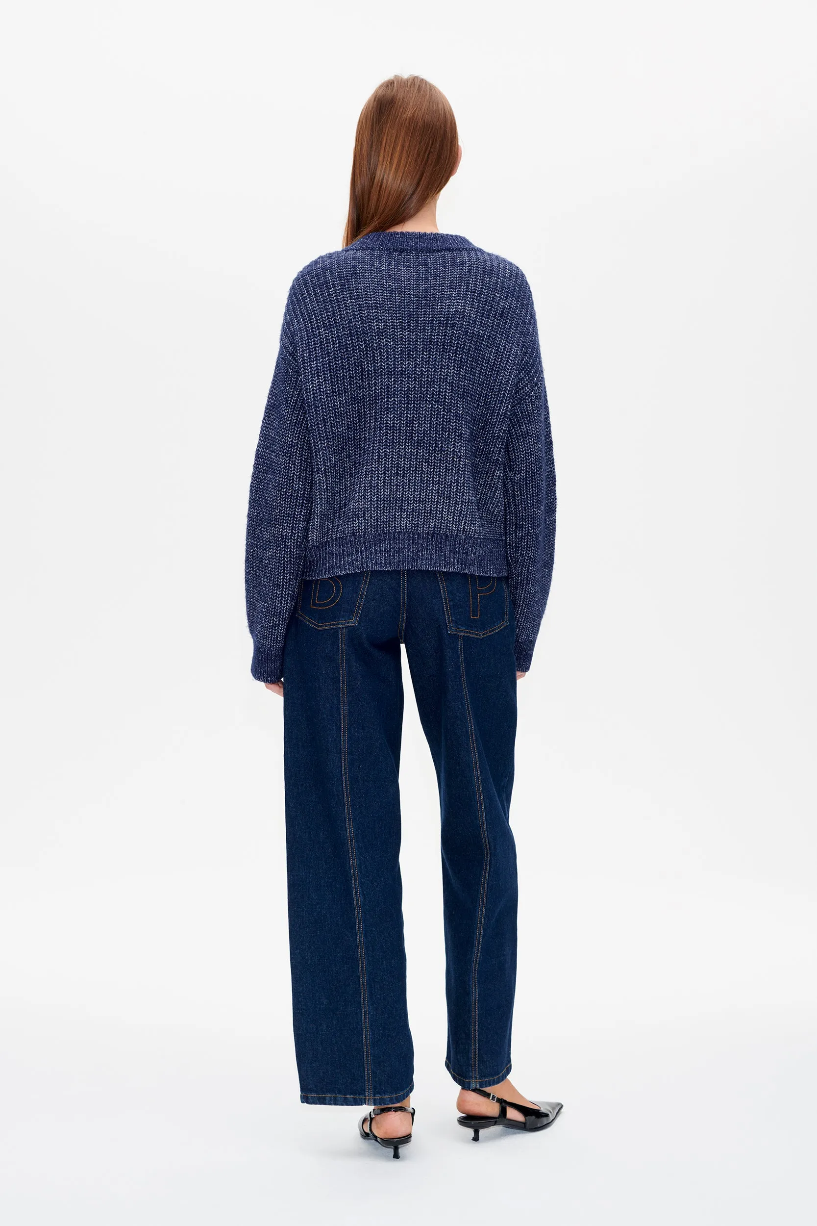 CAT CARDIGAN | Baritone Blue melange sold by Baum und Pferdgarten product image thumbnail 2