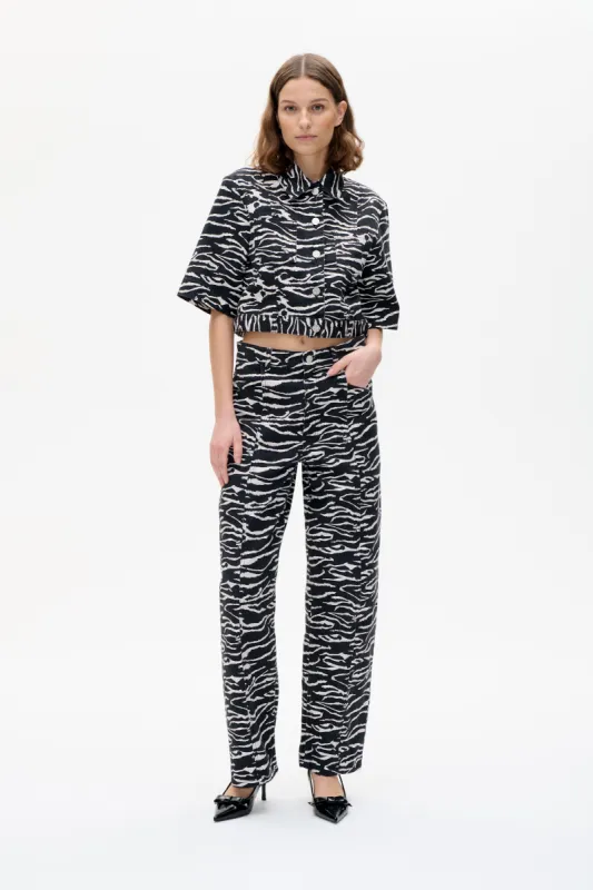 NARA PANTS | Black Whisper Zebra sold by Baum und Pferdgarten