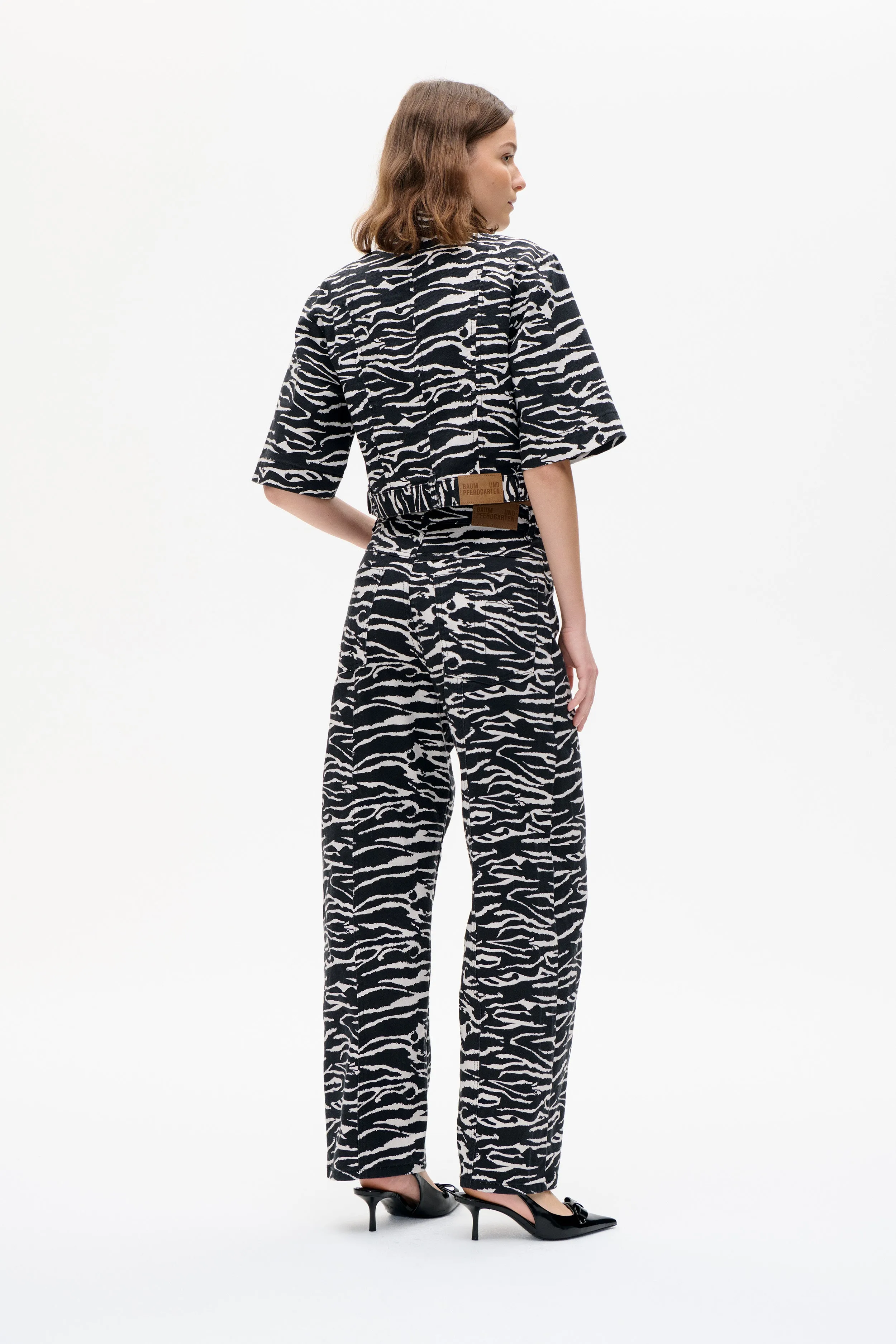 NARA PANTS | Black Whisper Zebra sold by Baum und Pferdgarten product image thumbnail 2