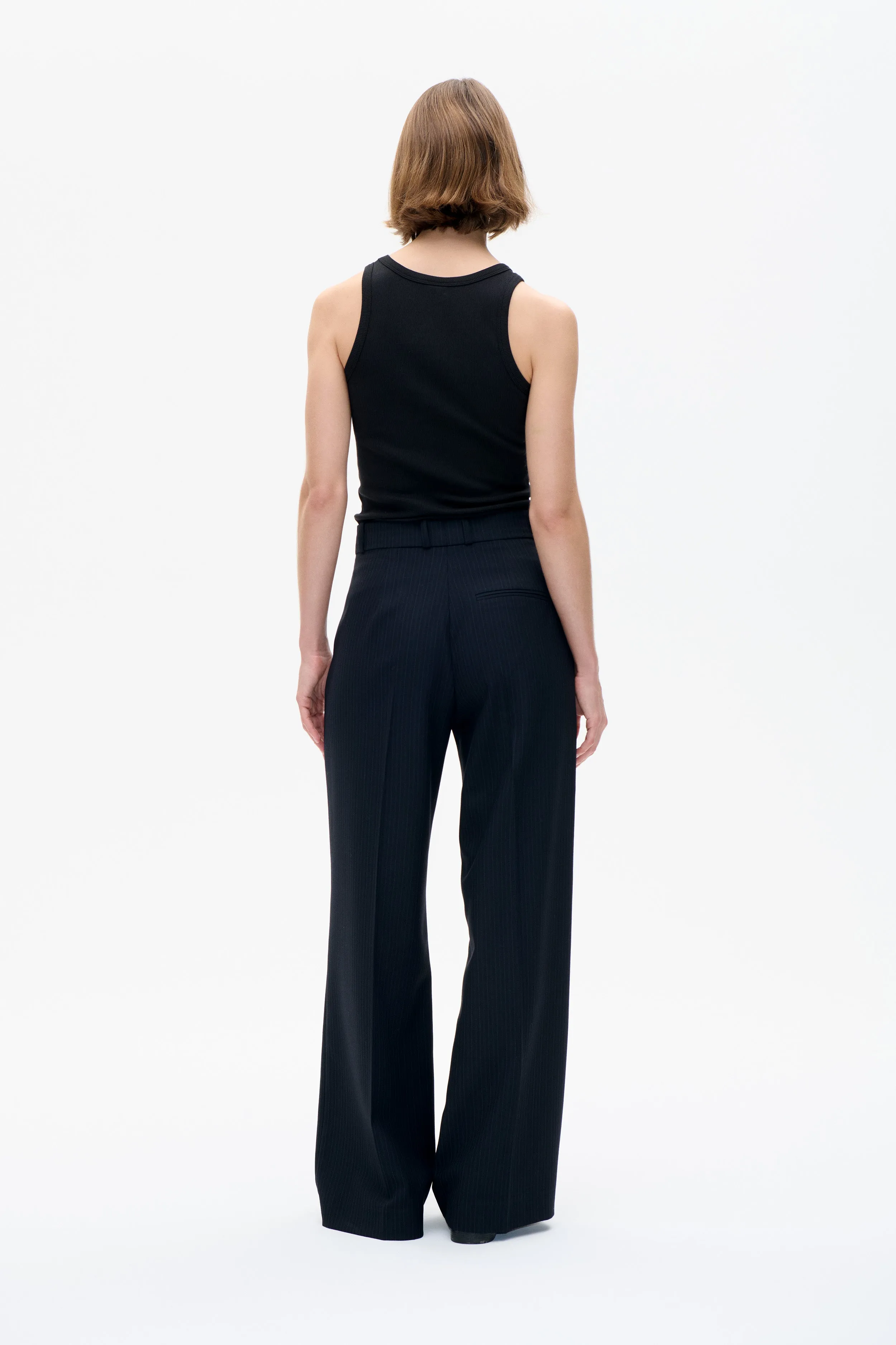 NEYA TROUSERS | Blackish Pinstripe sold by Baum und Pferdgarten product image thumbnail 2