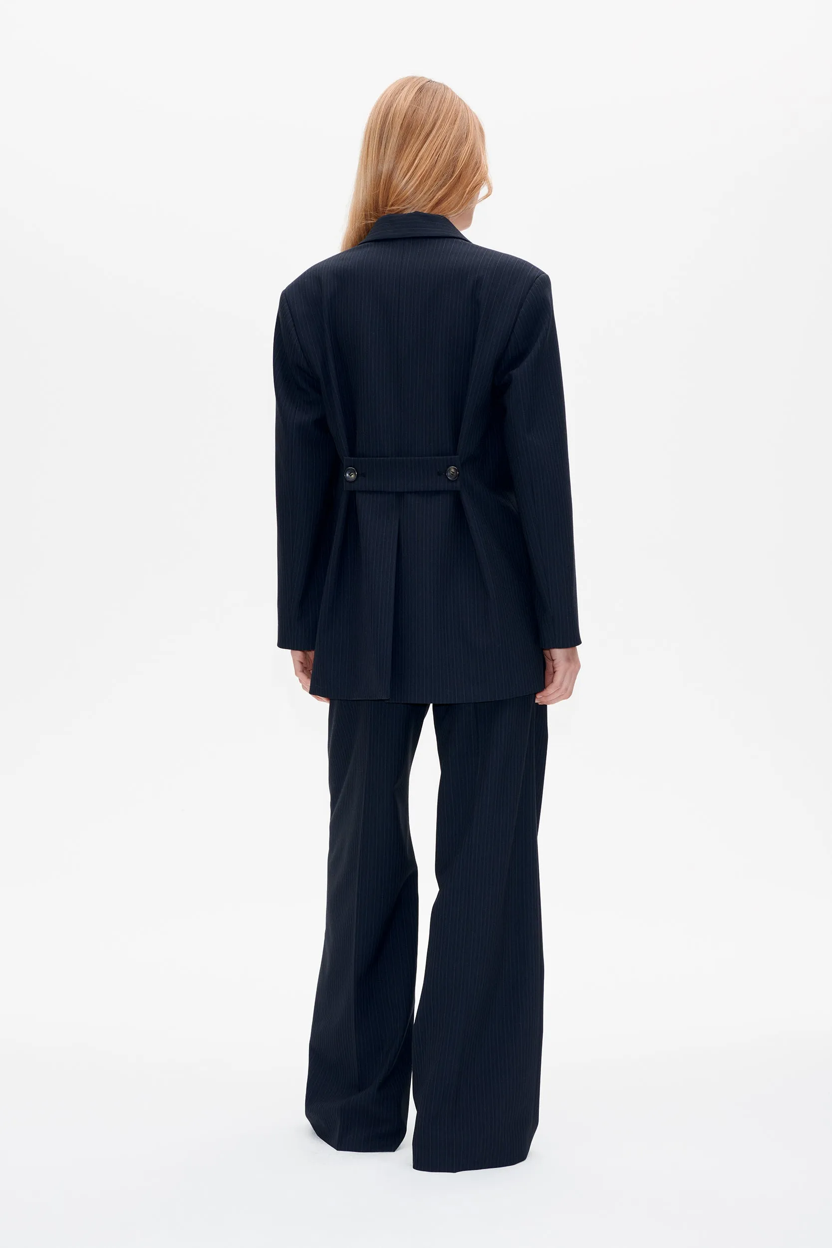 BLEONA JACKET | Blackish Pinstripe sold by Baum und Pferdgarten product image thumbnail 2