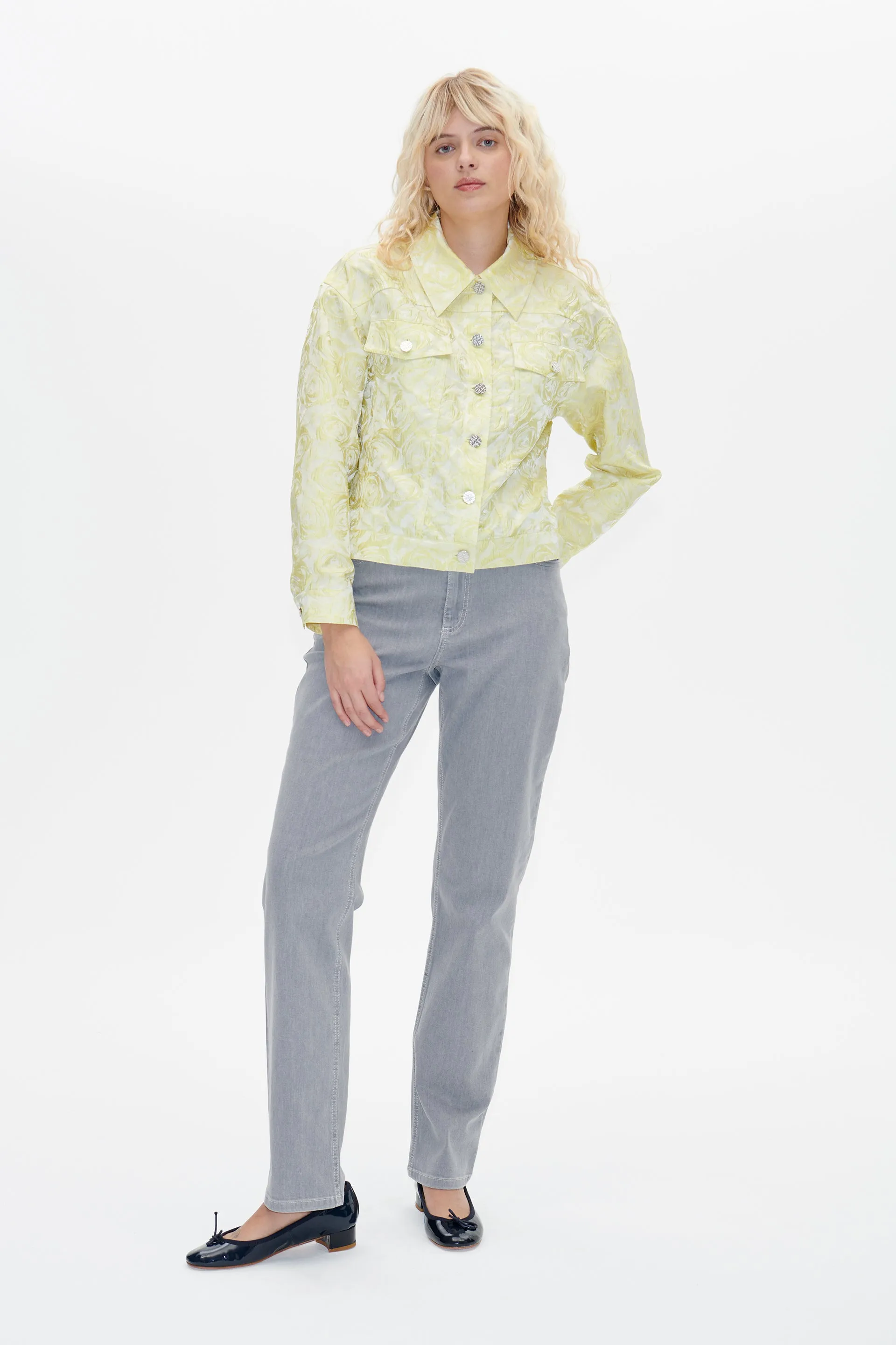 BERETTE JACKET | Yellow Rose Jacquard sold by Baum und Pferdgarten